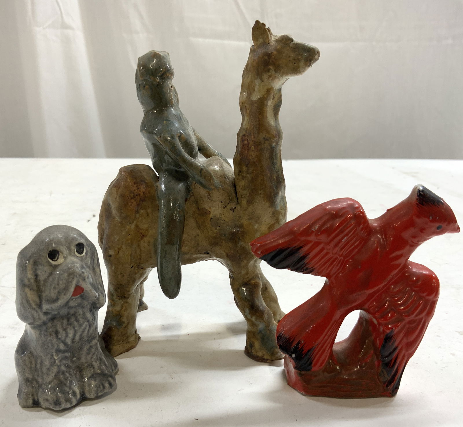 Lot 3 Assorted Ceramic & Porcelain Animal Figures (1 of 9)