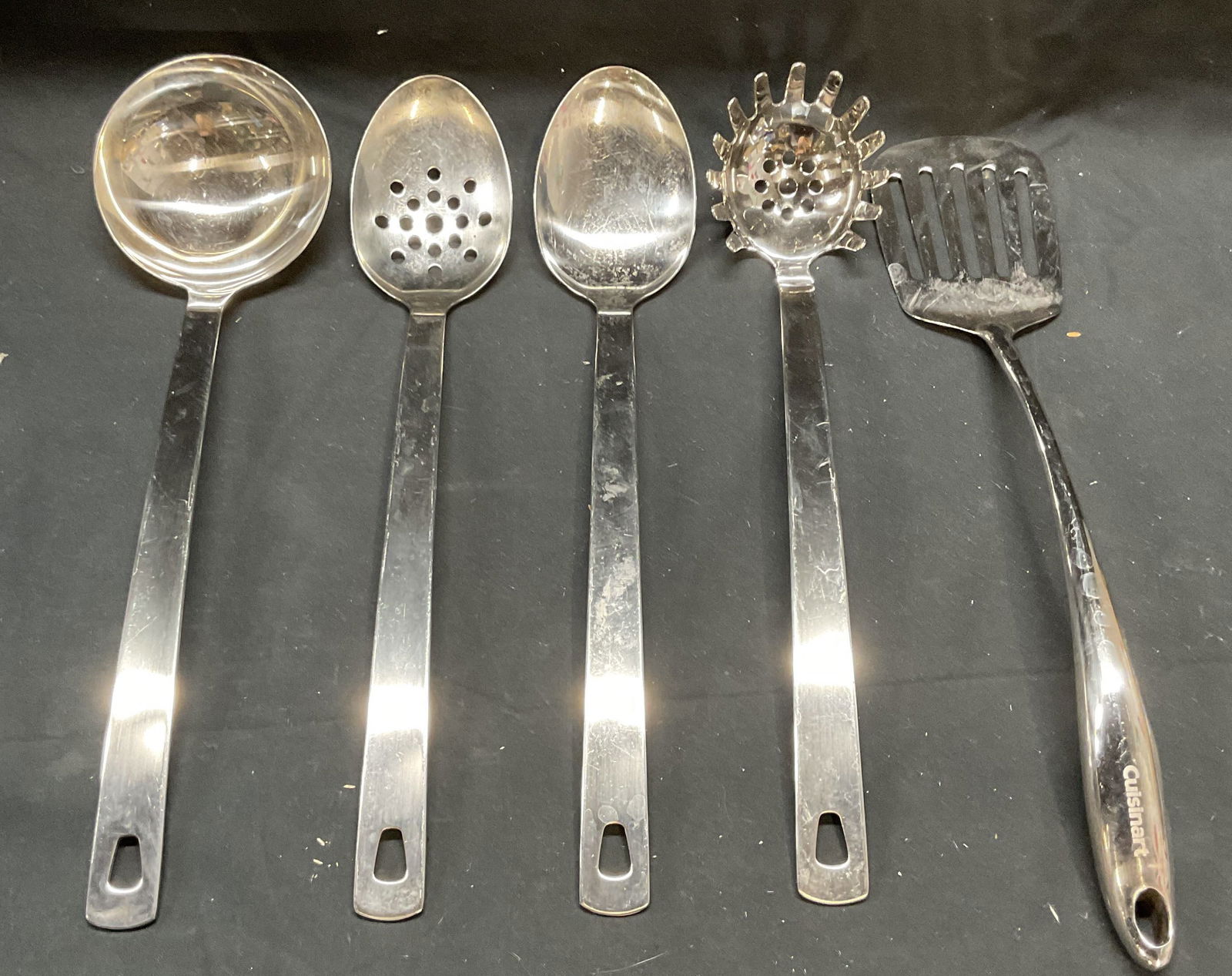 Lot 5 Williams Sonoma Steel Kitchen Utensils + (1 of 8)