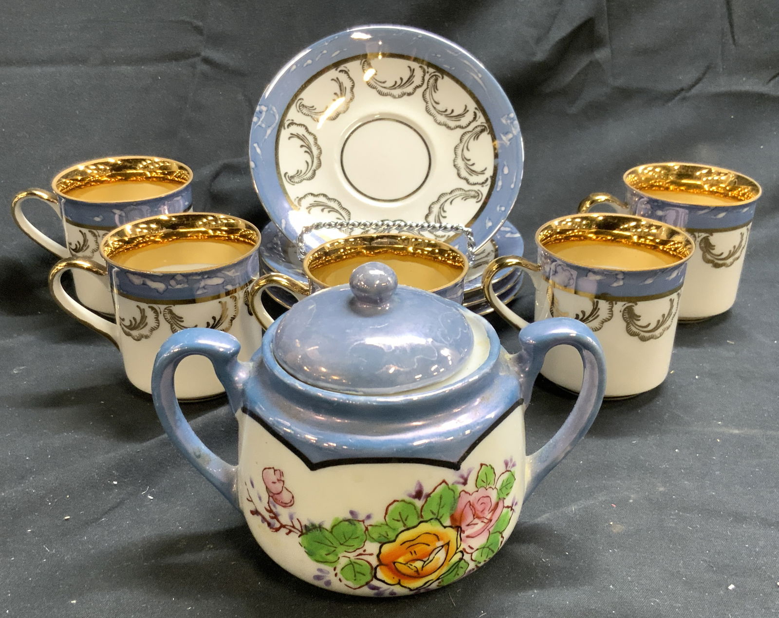 KS Set 10 Vintage Porcelain Tea Service (1 of 6)
