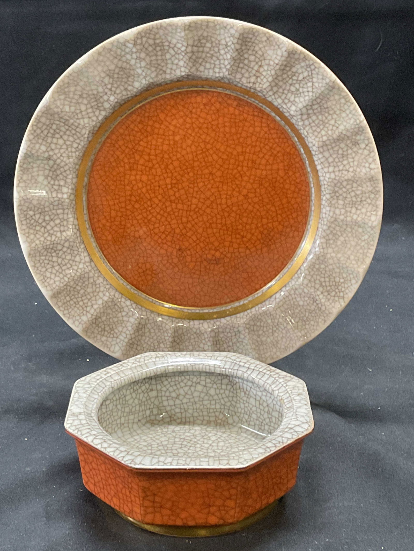 2 MCM Royal Copenhagen Porc. Plate & Bowl (1 of 6)