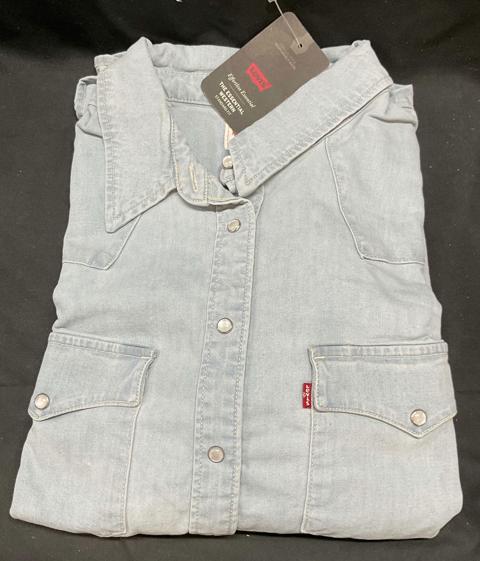 Levis Western Button Up Denim Top NWT (1 of 6)