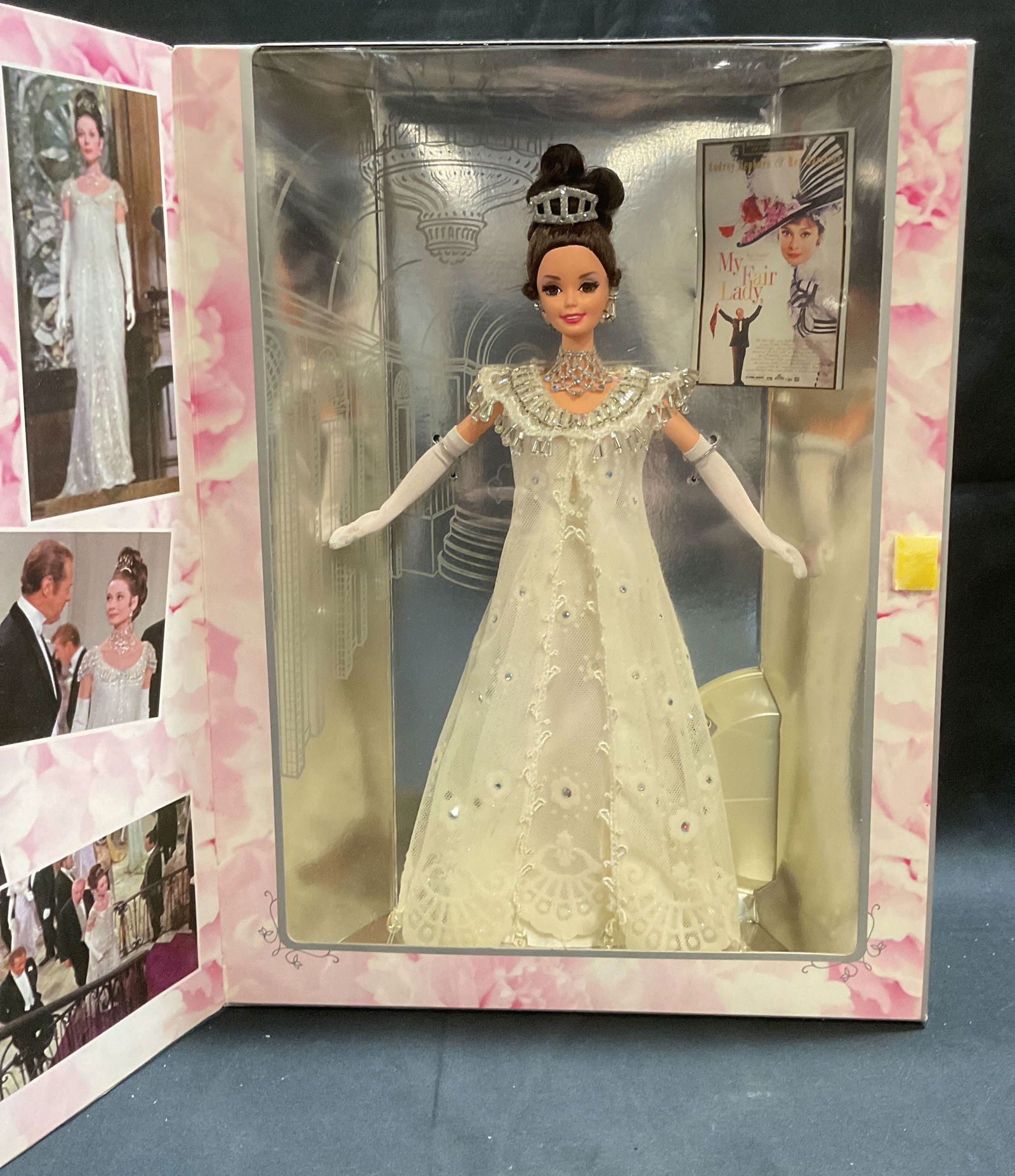 Mattel Barbie My Fair Lady 1995 NIB: Mattel Barbie as Eliza Doolittle in My Fair Lady. Produced 1995. New in box. Not examined out of box. Box measures approx. 10.5 x 3 x 13.75 inches. Some wear to box consistent with exposure. Barbie, B