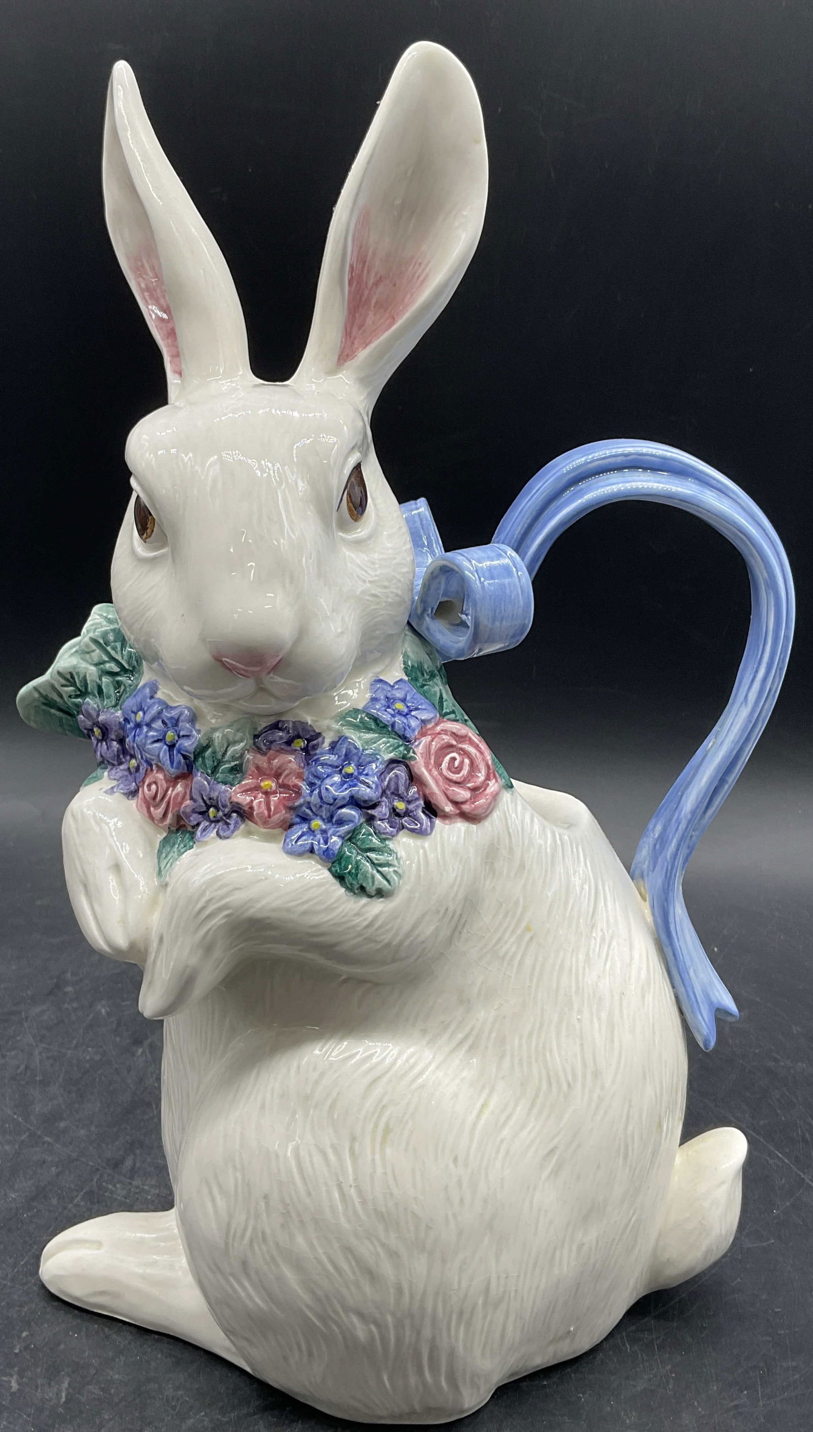 1993 FITZ & FLOYD Ceramic Rabbit Figural Pitcher (1 of 8)