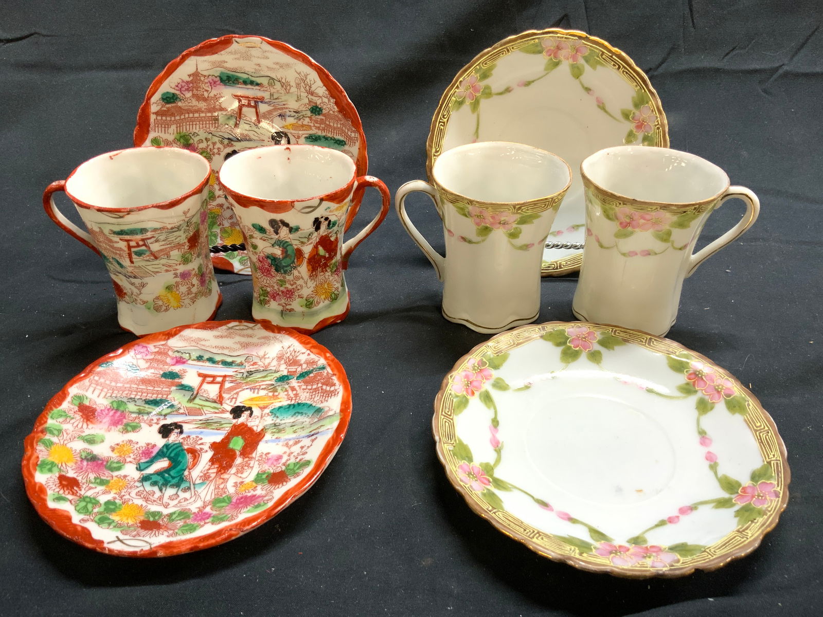 Lot 8 Hand Painted Asian Porcelain Tabletop (1 of 7)