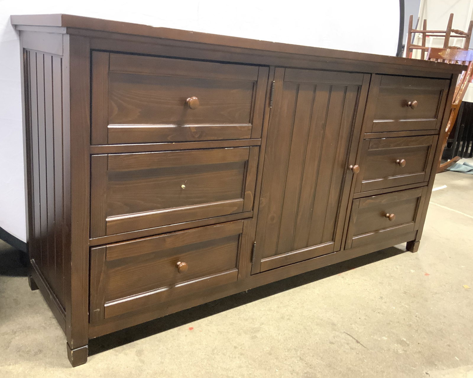 Pottery Barn Wooden Dresser Sideboard (1 of 9)