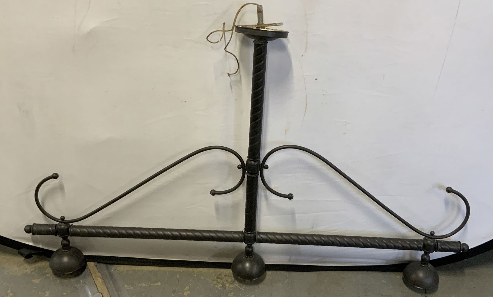 3 Bowl Lighting Rustic Island Metal Chandelier (1 of 10)