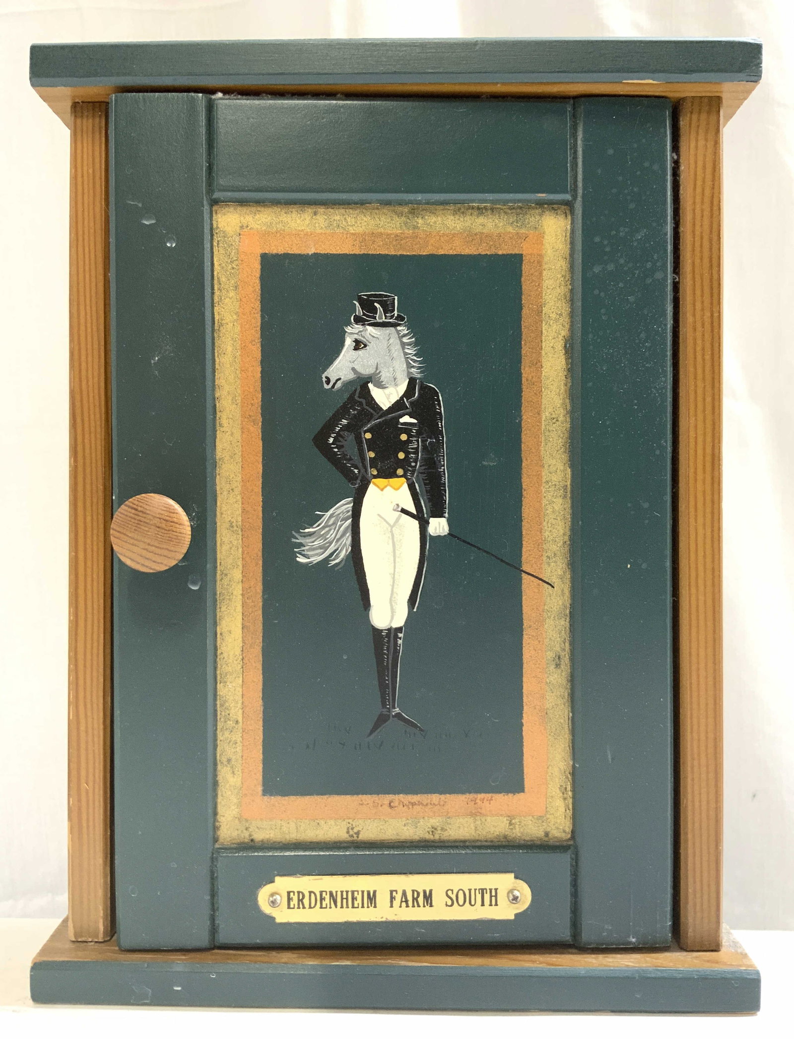 ERDENHEIM FARM SOUTH Wood Key Hook Wall Cabinet (1 of 7)