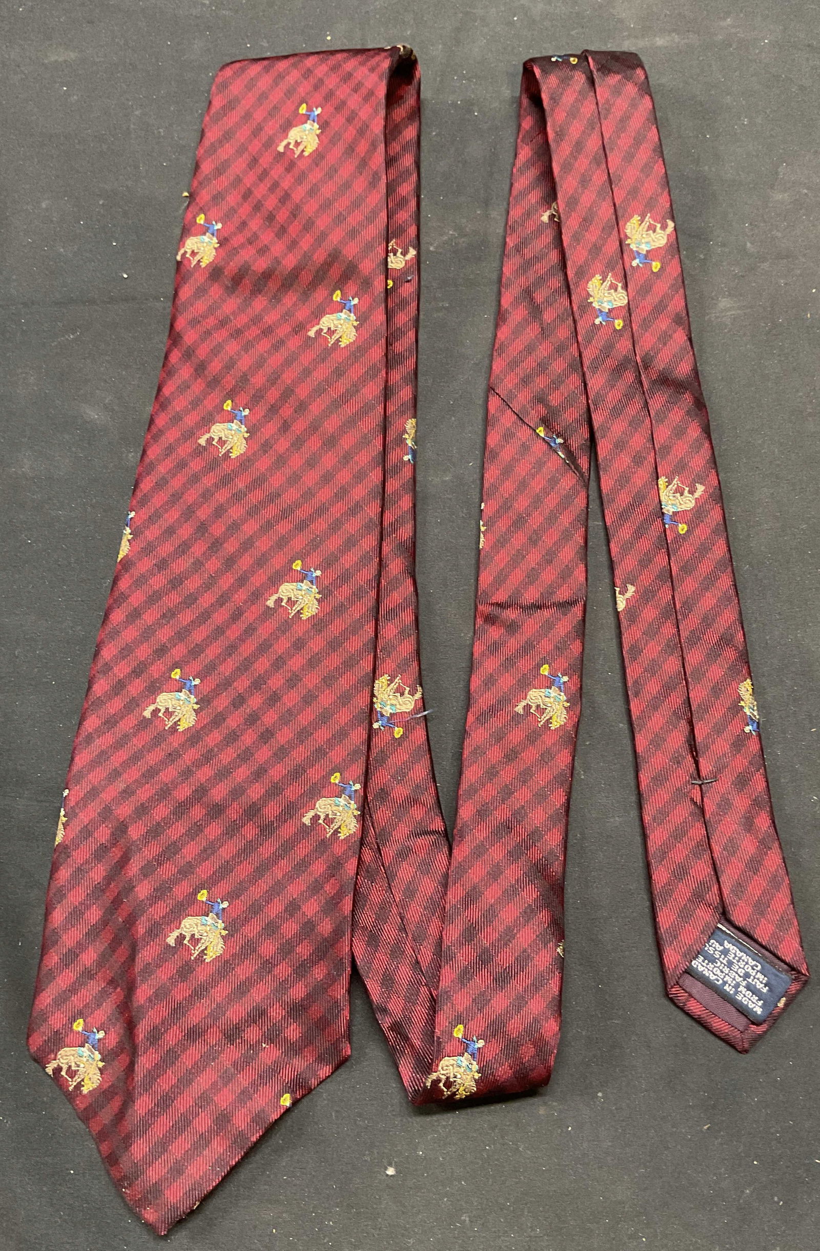 Ralph Lauren Polo Red Silk Horse Tie (1 of 6)