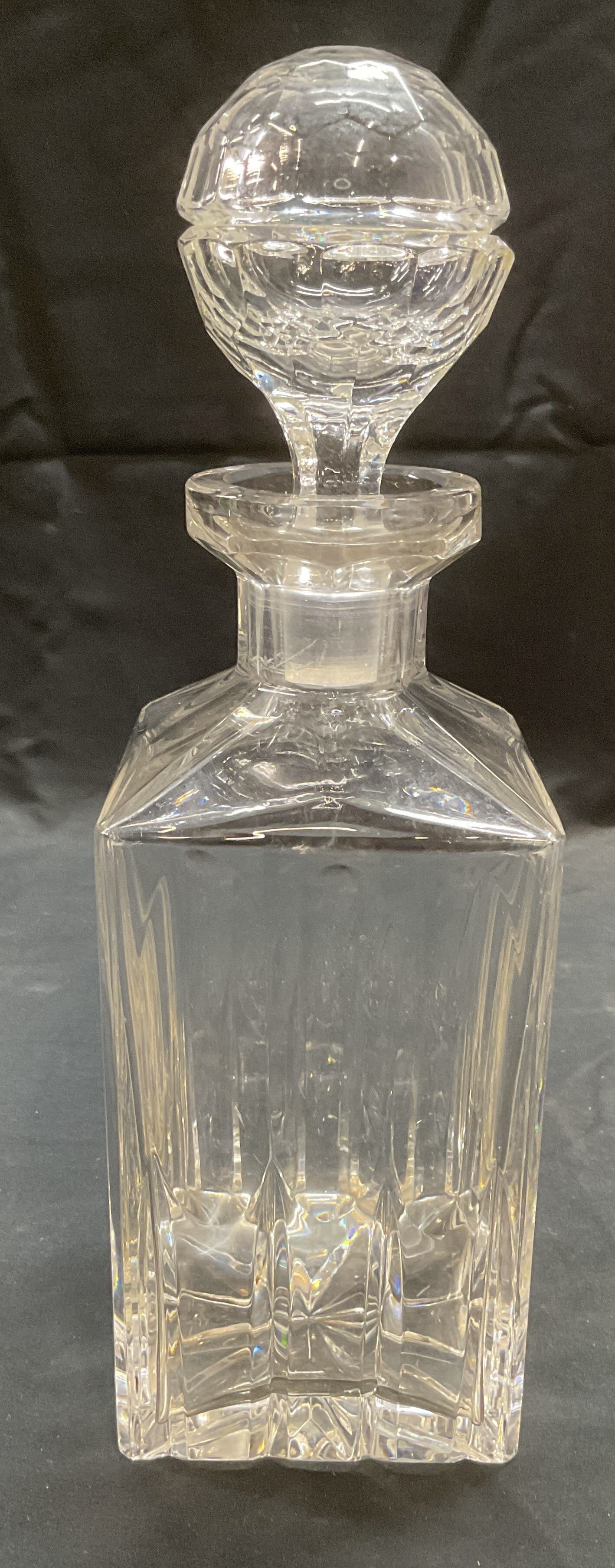 Vintage Cut Crystal Square Decanter (1 of 7)