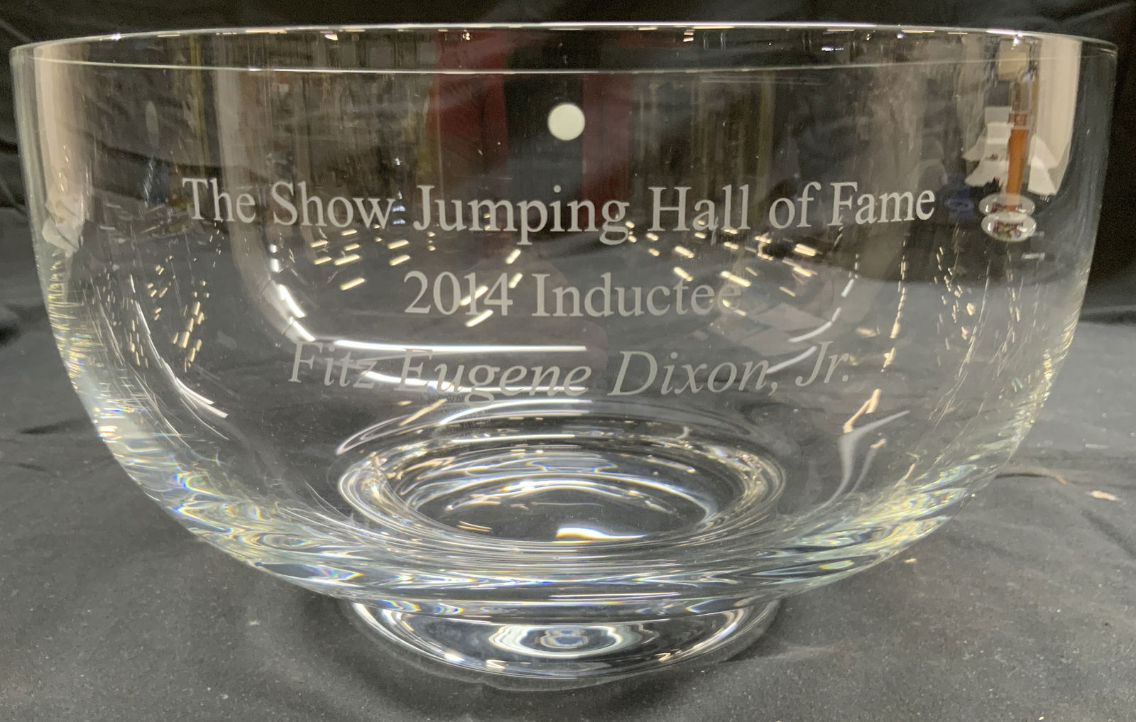 TIFFANY & CO Monogrammed Crystal Bowl (1 of 7)