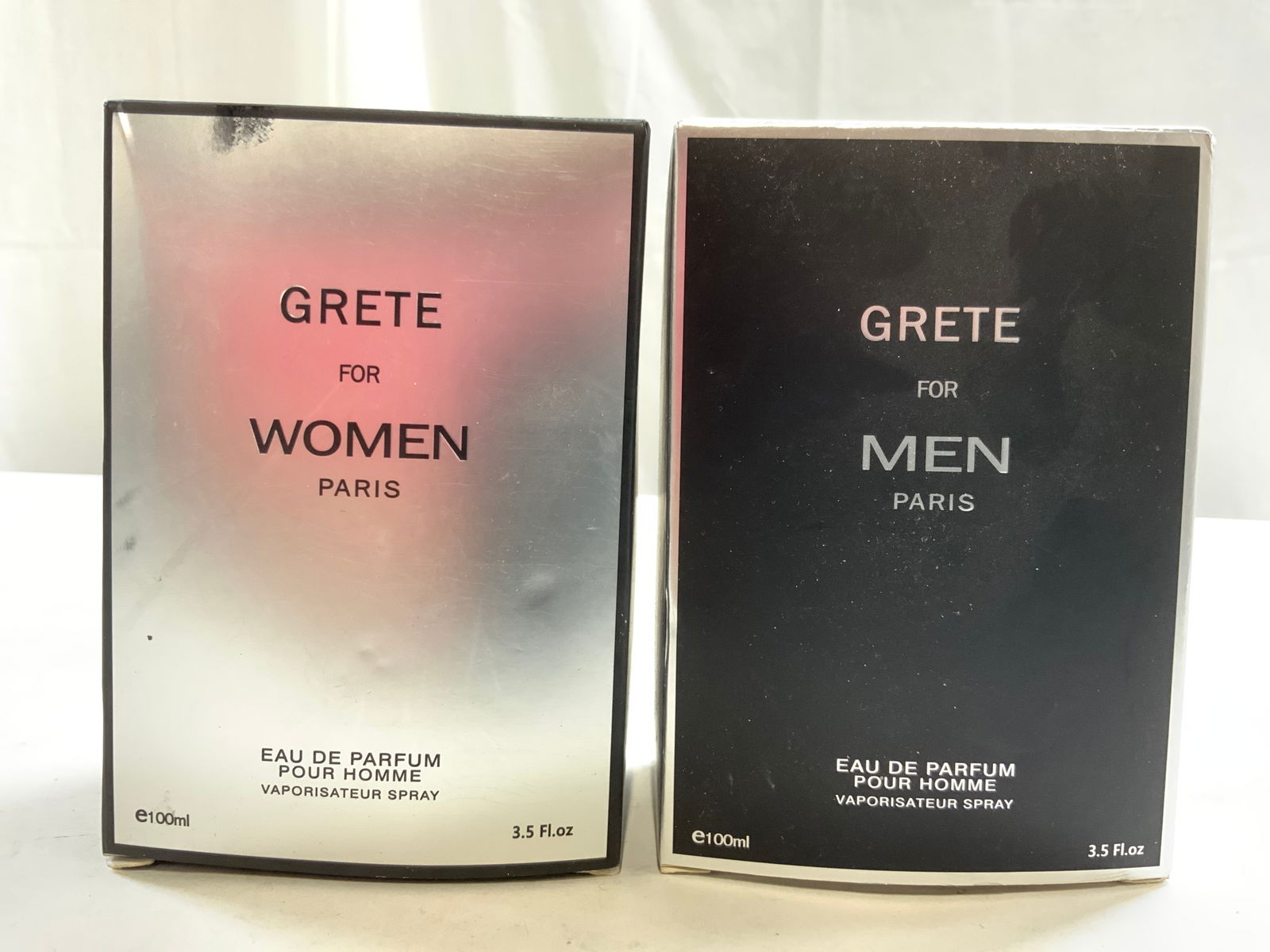 Lot 2 GRETE FOR WOMEN & MEN PARIS EDP 100ML Org Pk (1 of 8)