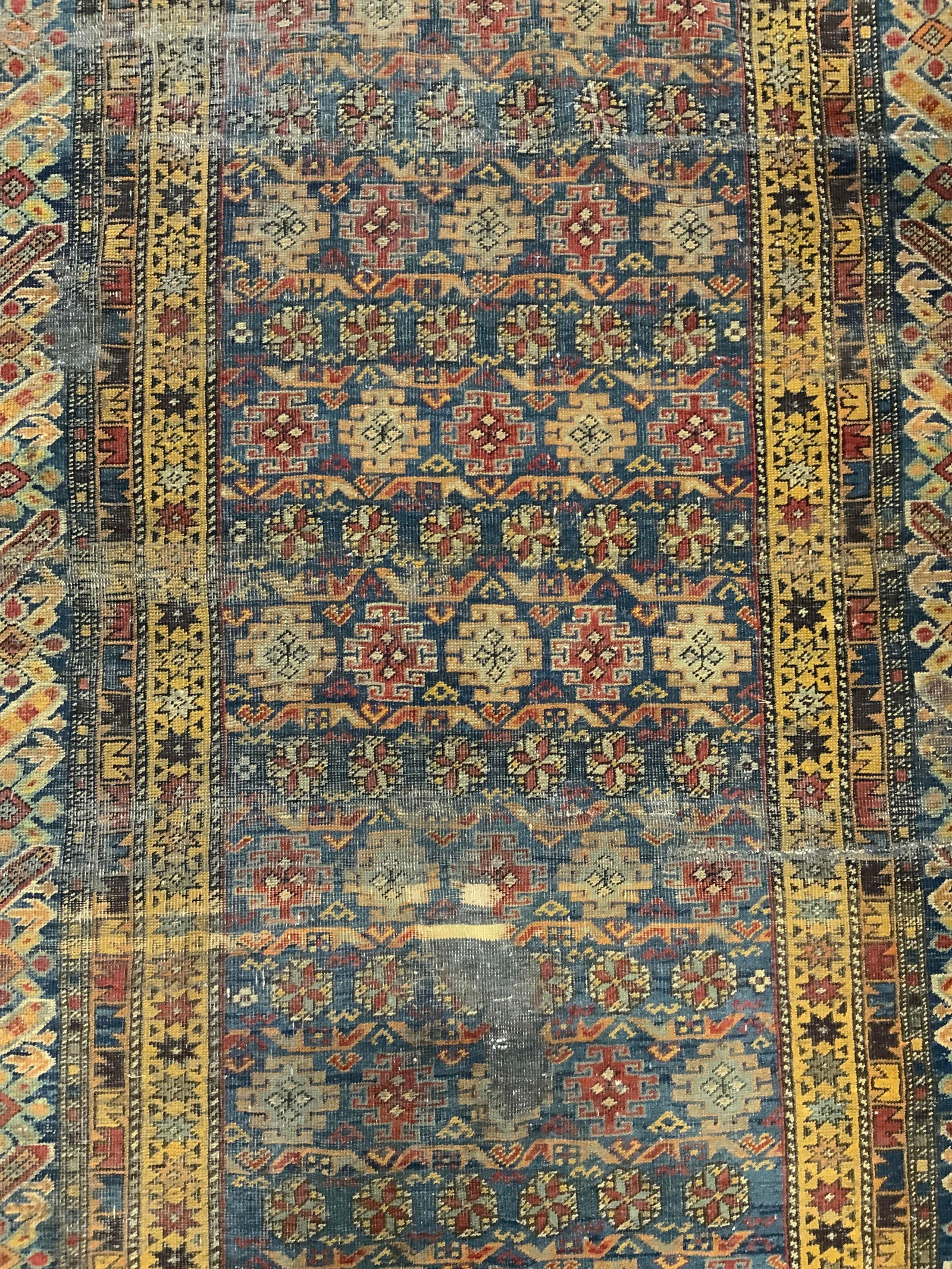 Vintage Handmade Persian Wool Area Rug W Fringes (1 of 9)