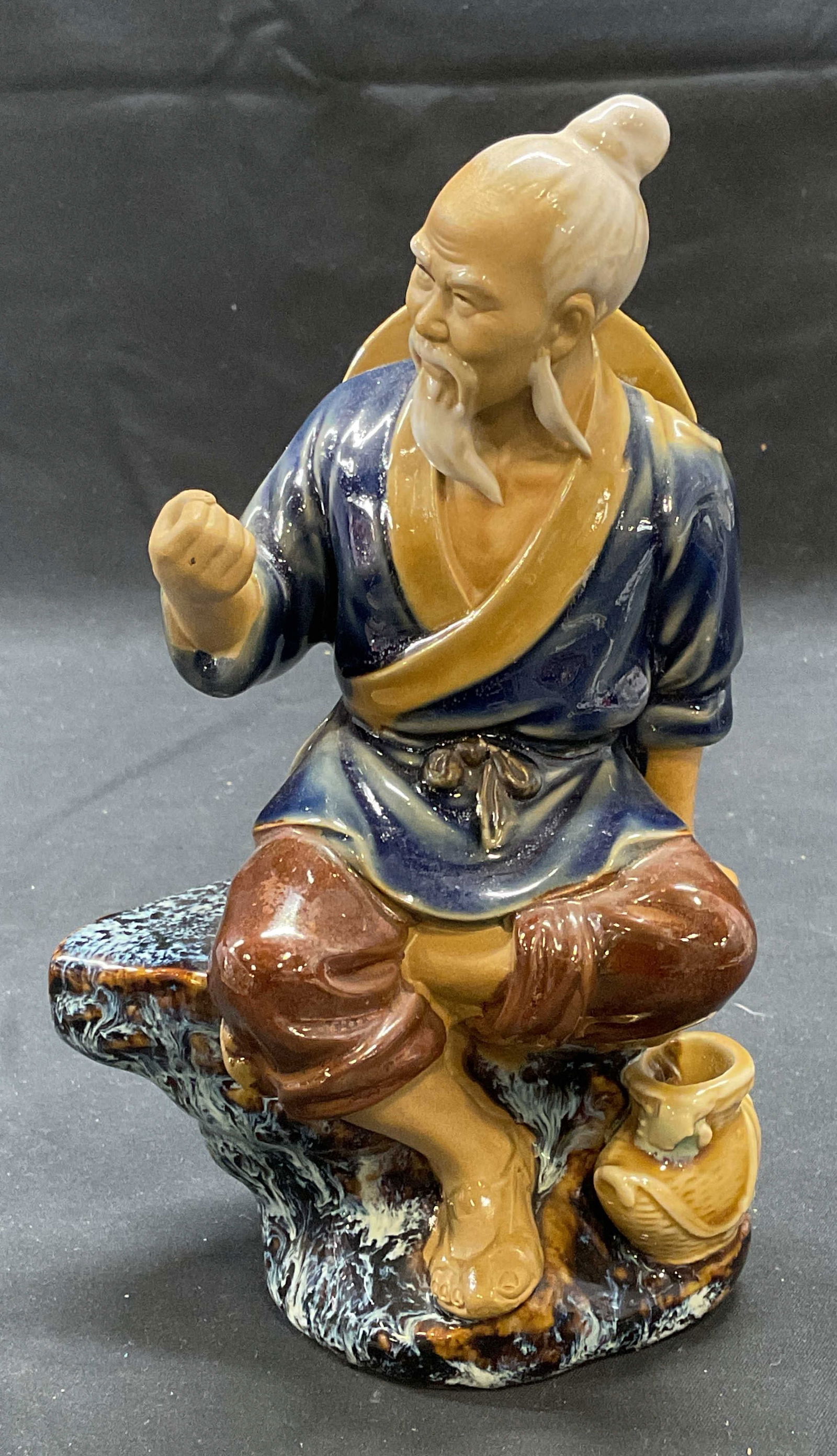 Ceramic Asian Man Figural (1 of 6)