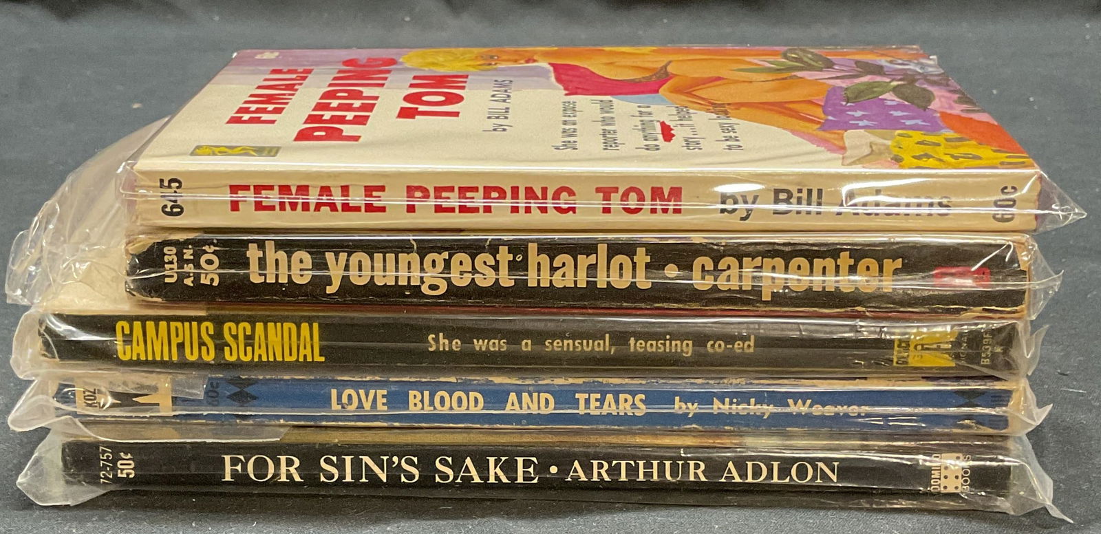 Lot 5 Vintage Pulp Fiction Erotica Books (1 of 6)