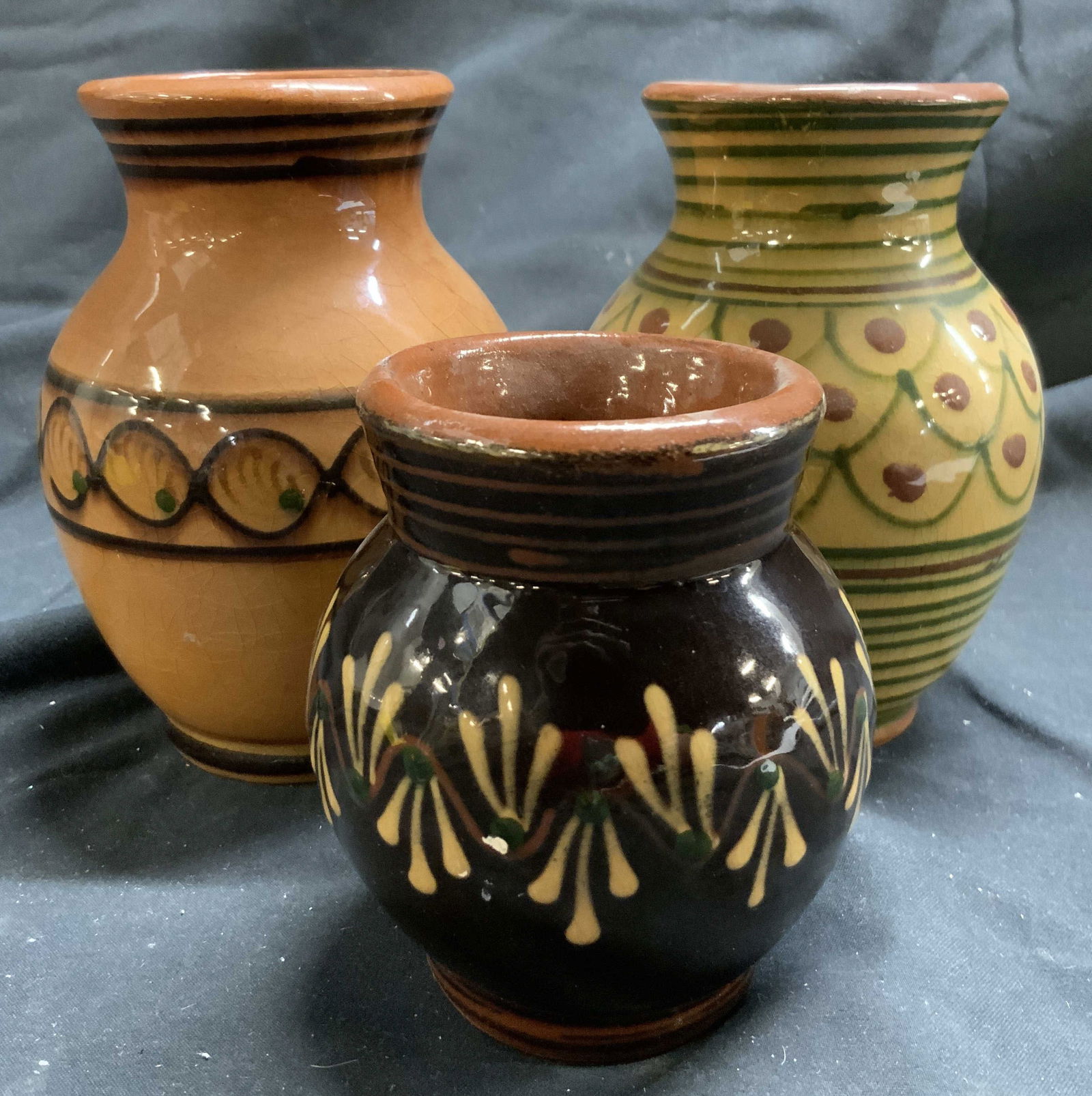 Lot 3 Assorted Hand Crafted Vases Vessels (1 of 7)