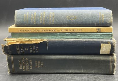 6 Vntg Illustr Glass Collectors Books & More 1947+