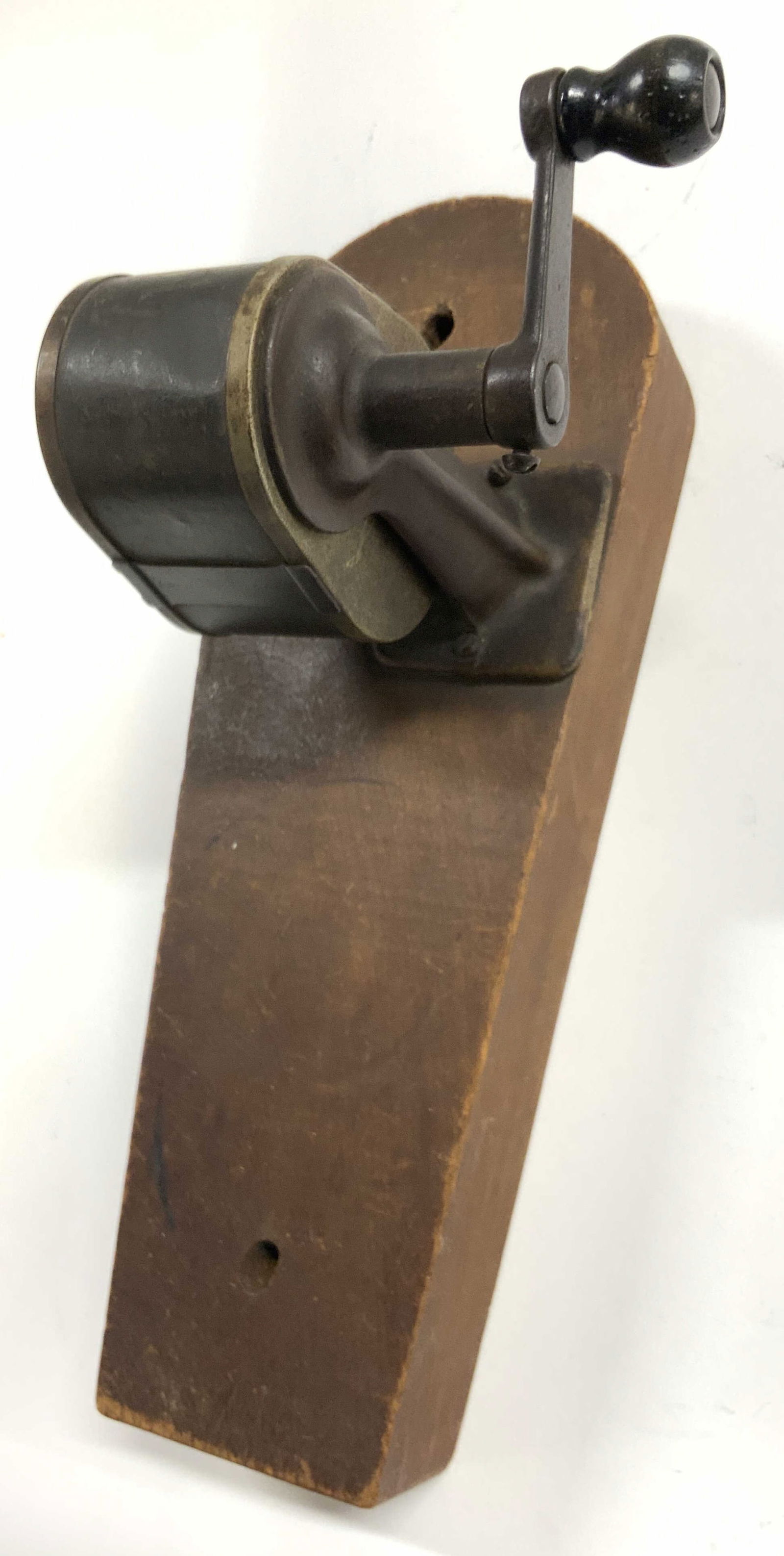 Vintage Wood & Metal Wall Mount Pencil Sharpener (1 of 6)