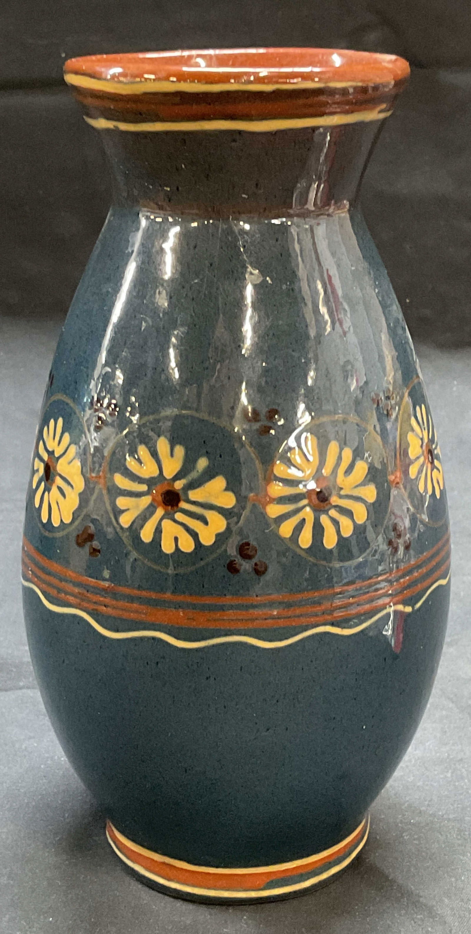 Vintage Handcrafted Ceramic Floral Vase (1 of 6)