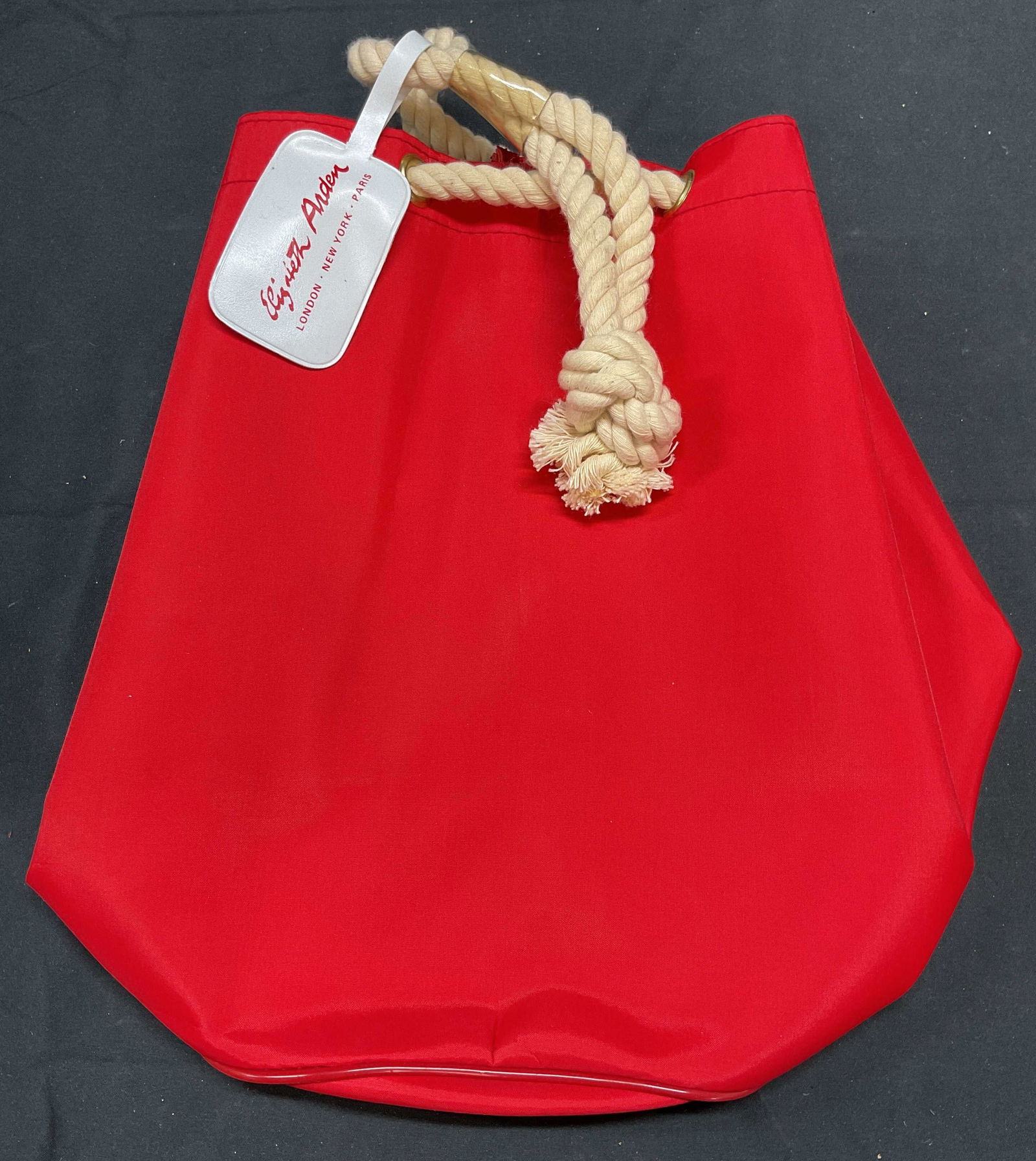 Vtg Elizabeth Arden Red Drawstring Handbag (1 of 7)