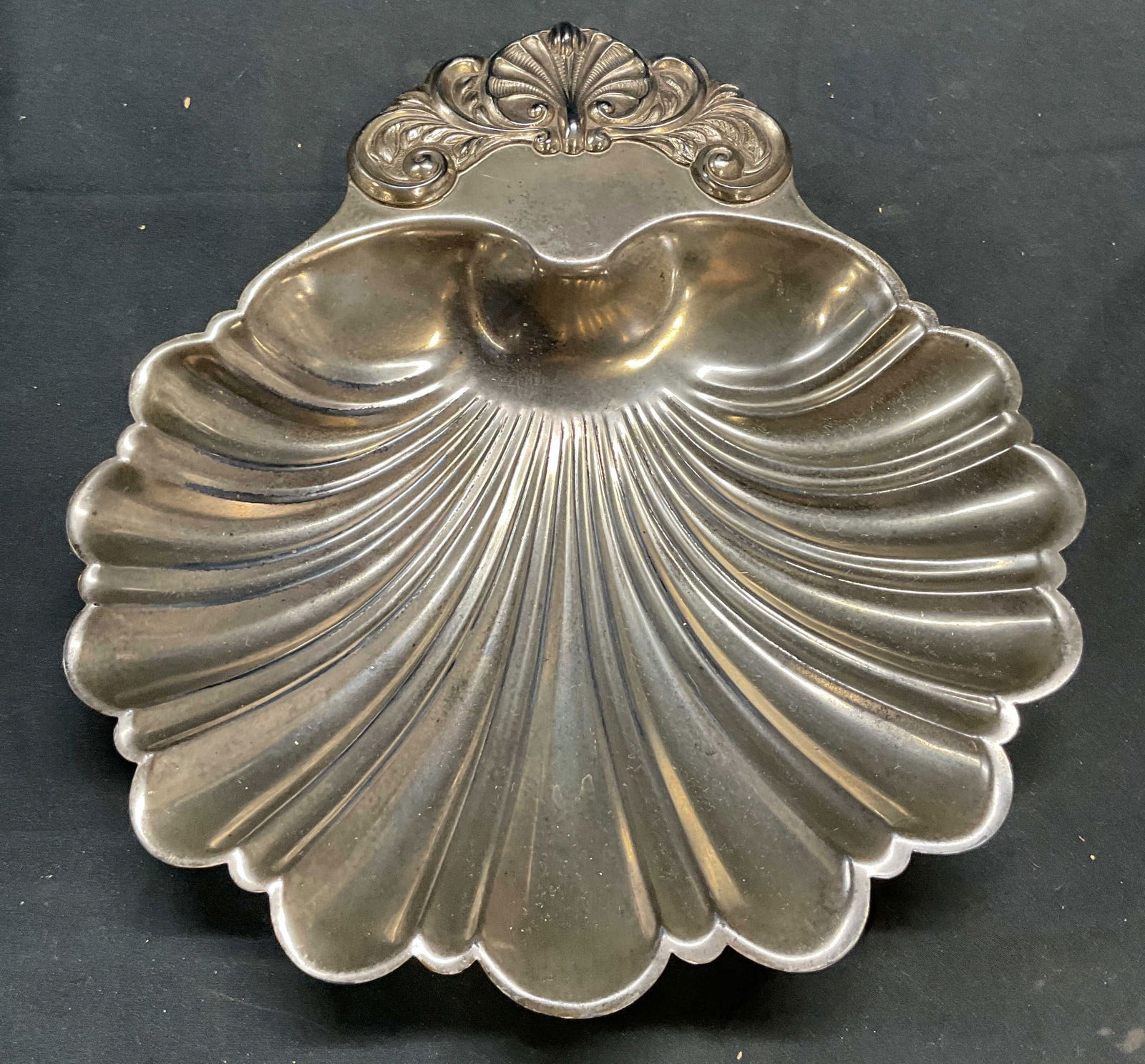 Vtg Sussex Sheffield Silver Pl Shell Dish (1 of 7)