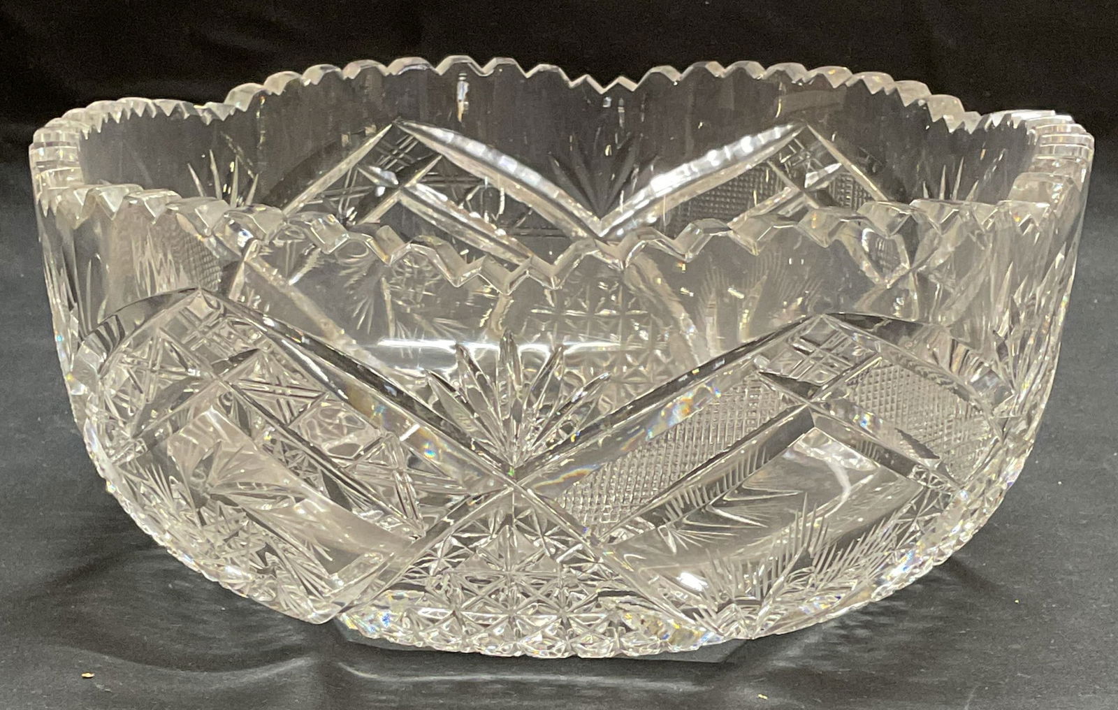 Vintage Heavy Cut Crystal Bowl (1 of 7)