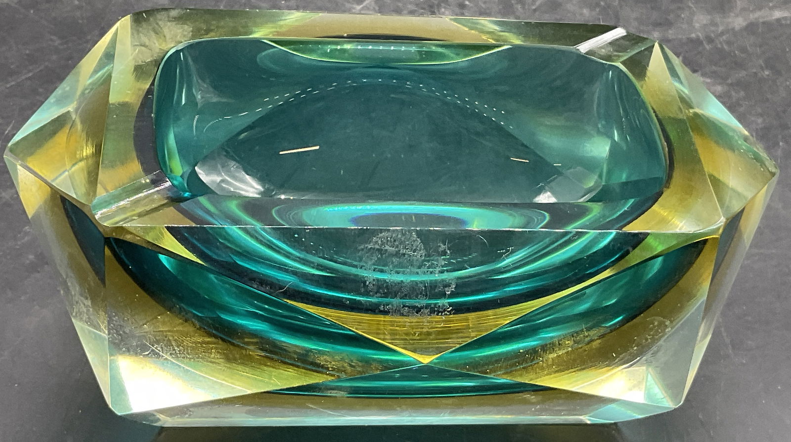 Murano Sommerso Style Art Glass Trinket Dish (1 of 9)