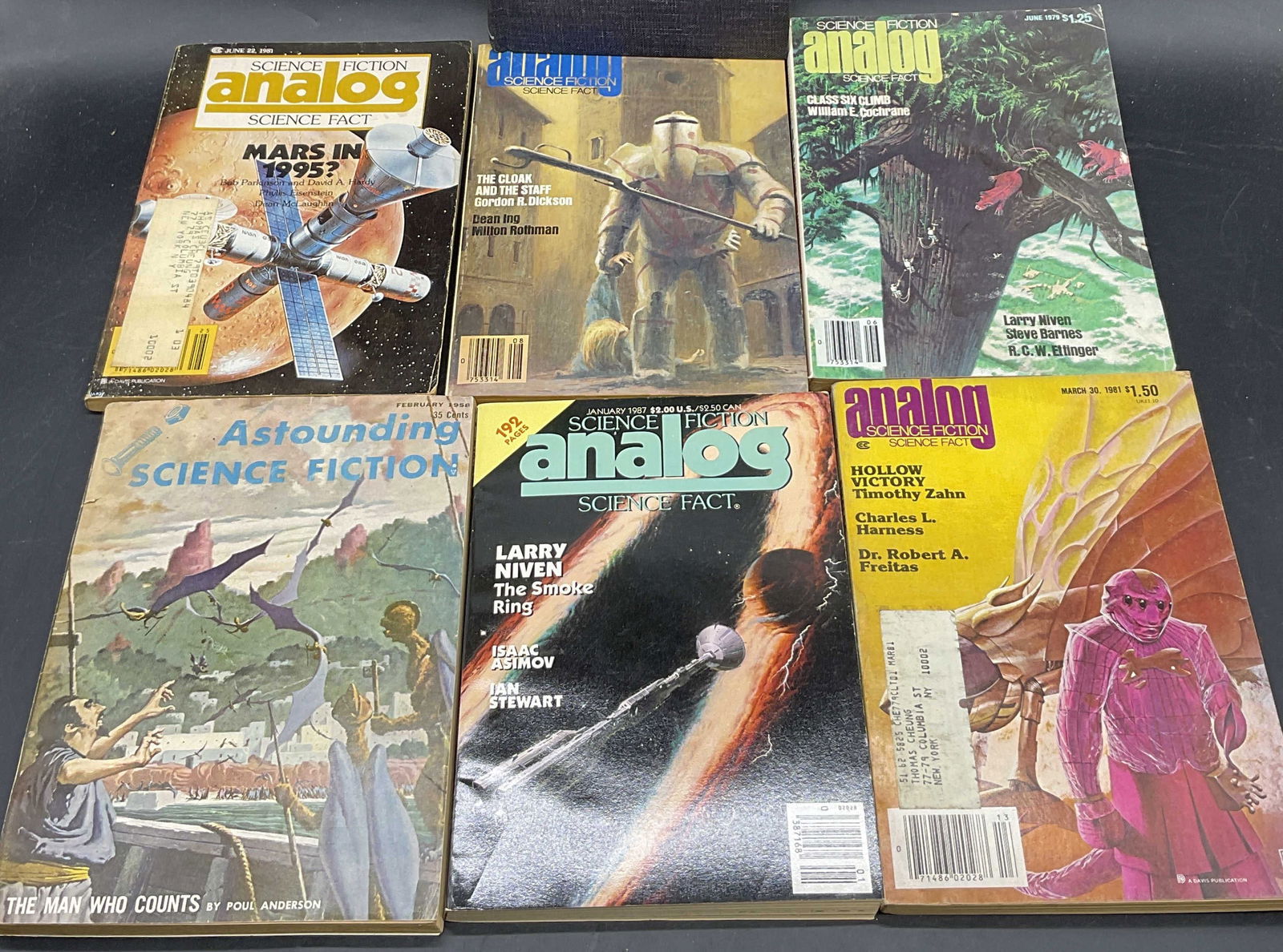 Lot 7 Vintage Science Fiction Books, Illustr 1979+ (1 of 8)