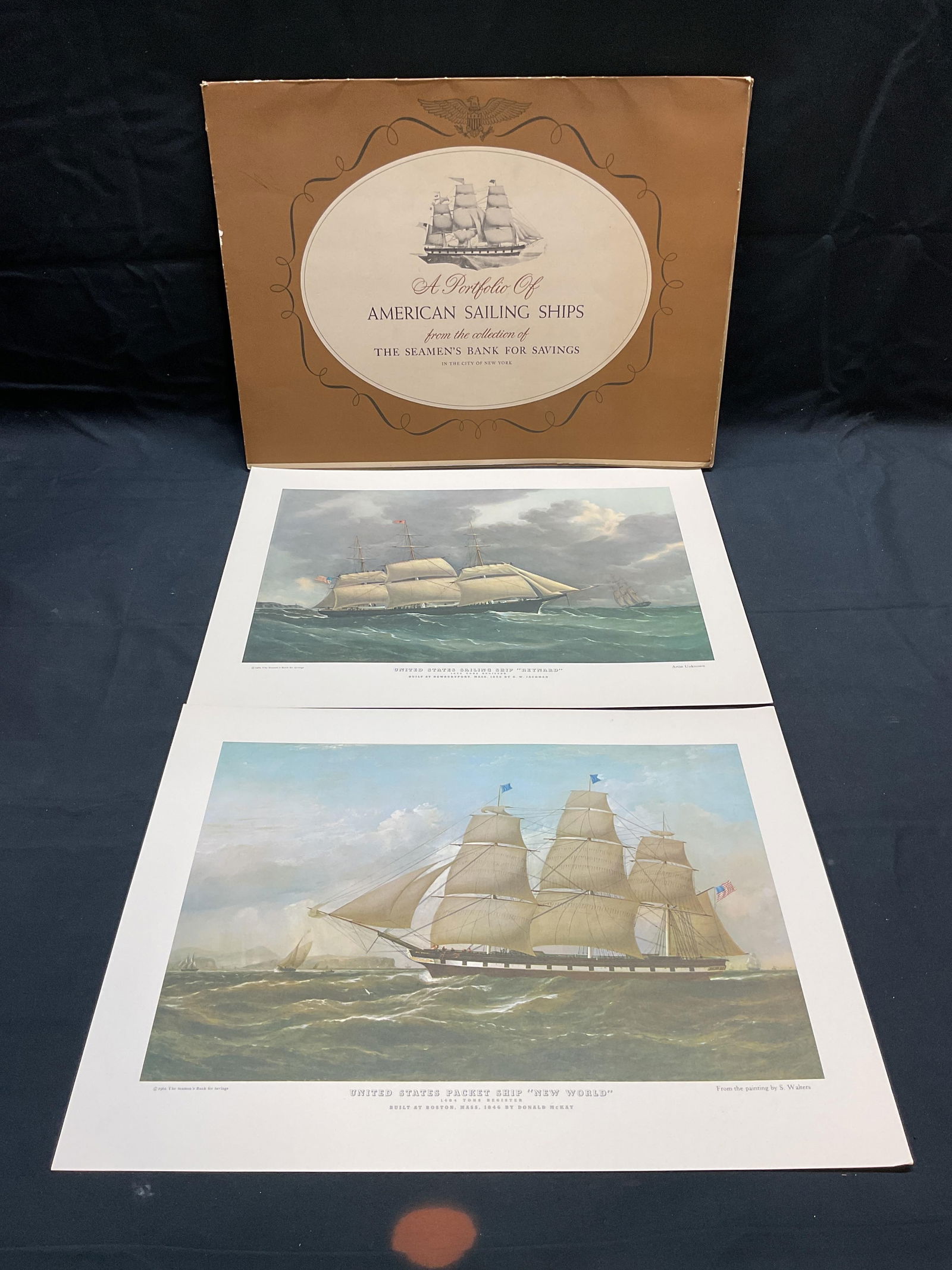 Lot 2 1962 American Sailing Ships Prints (1 of 7)