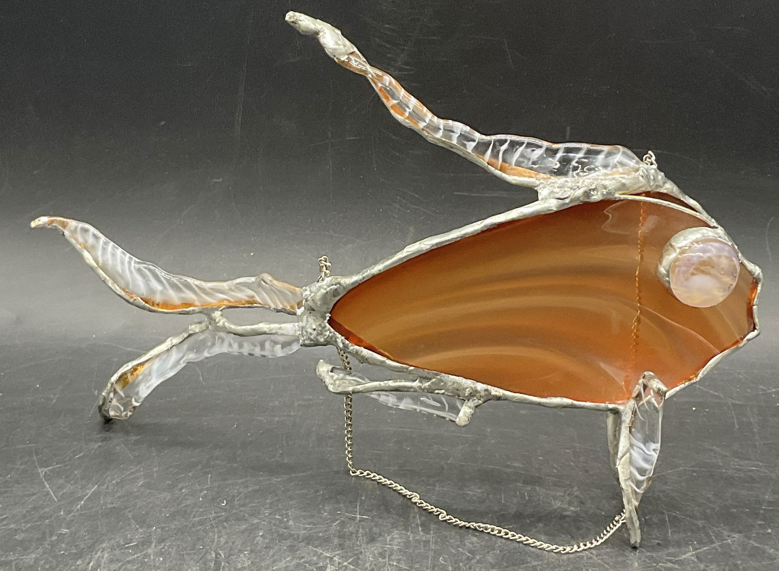 Handmade Art Glass Hanging Fish Ornament (1 of 8)