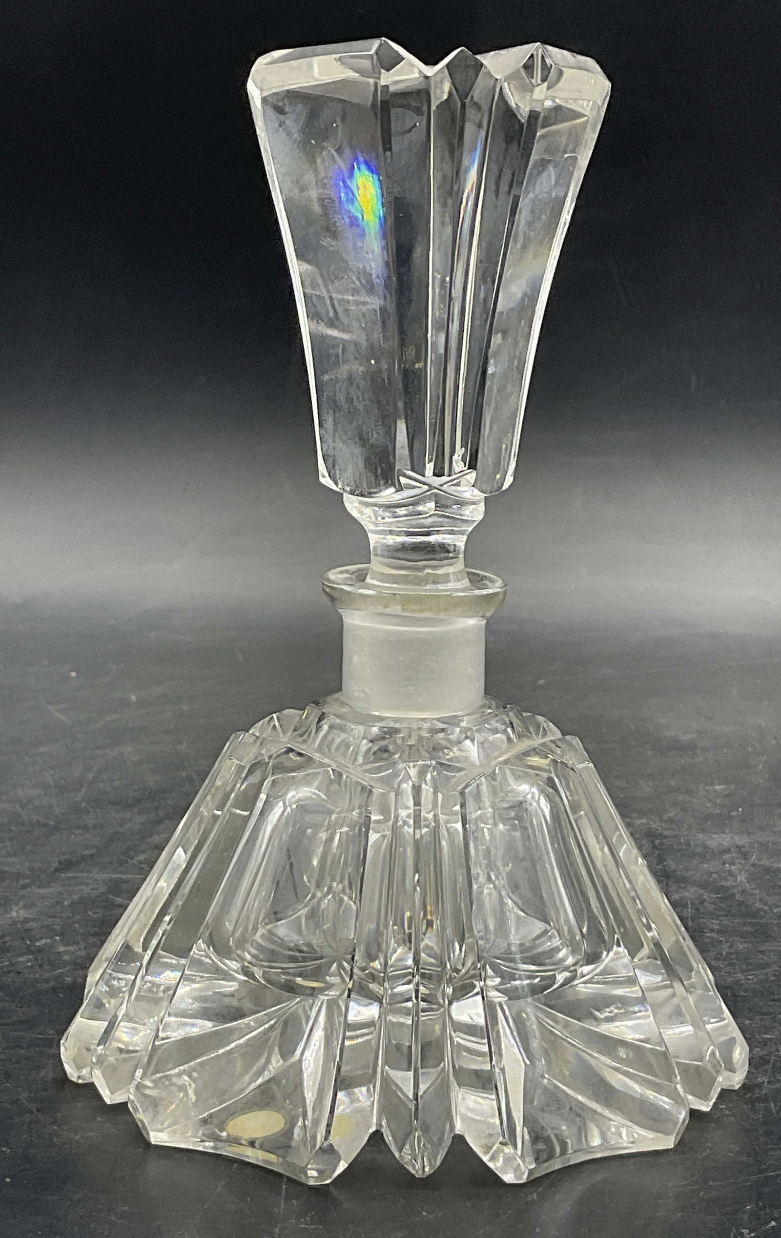 Vintage Western Germany Art Glass Bottle, Stopper (1 of 8)