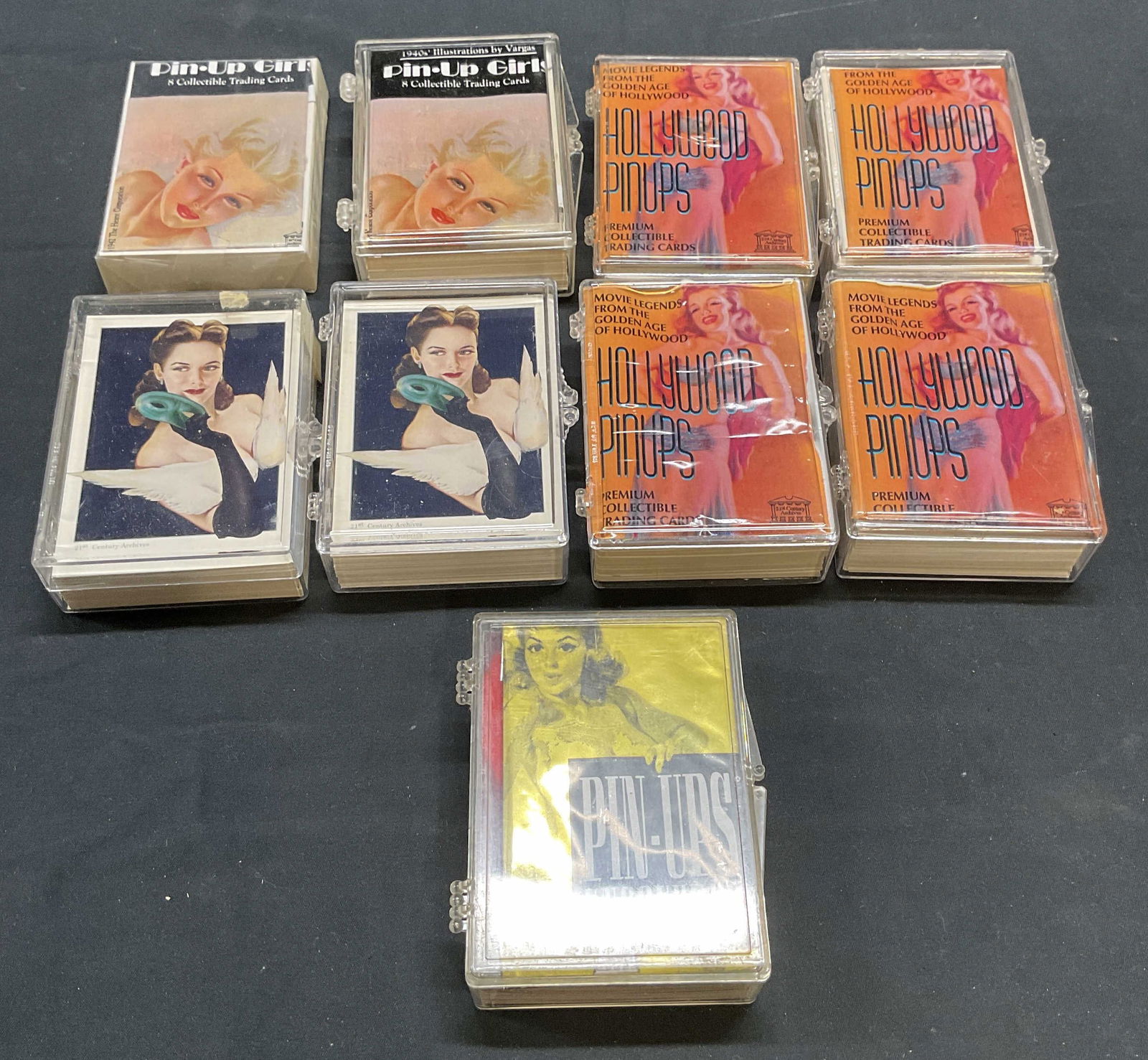 Group Lot Vtg Pin Up Girl Trading Cards + (1 of 7)