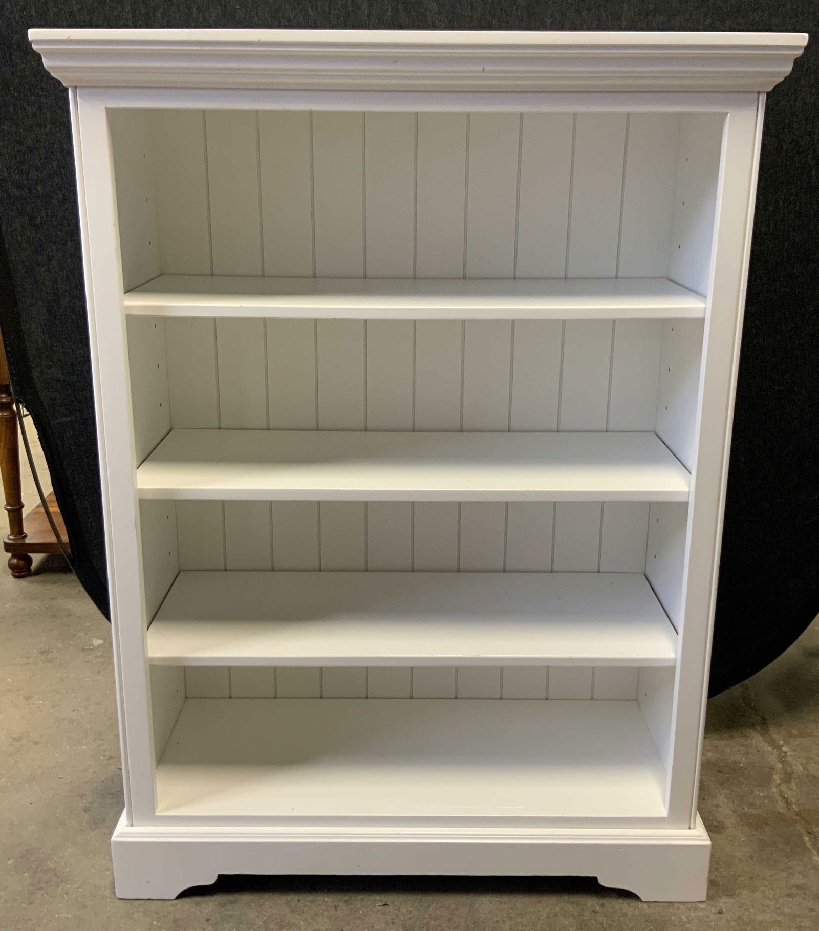 NORTH AMERICAN 3 Shelf Wooden Bookshelf White (1 of 8)