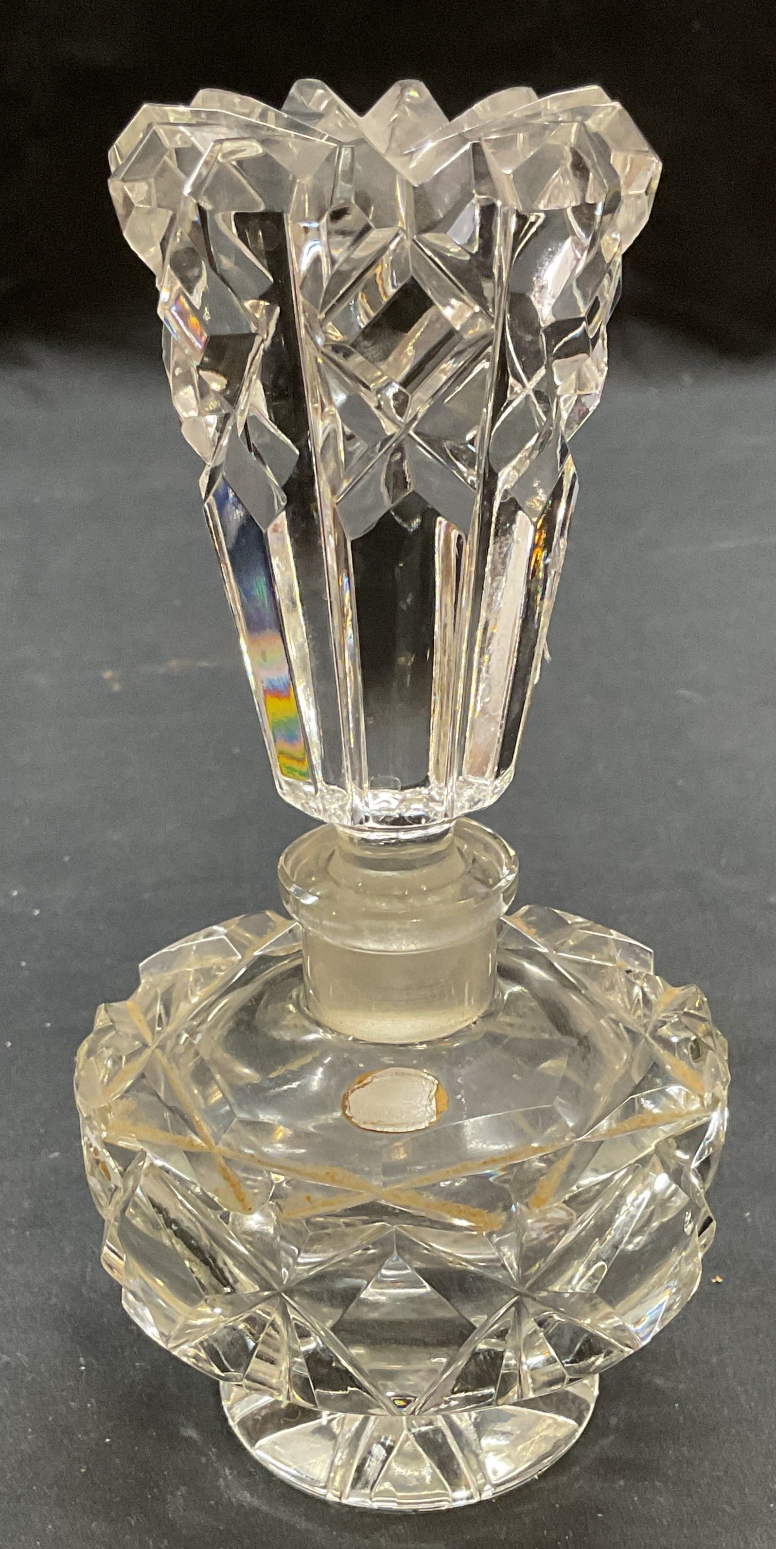 Vintage Cut Glass Perfume Bottle (1 of 7)