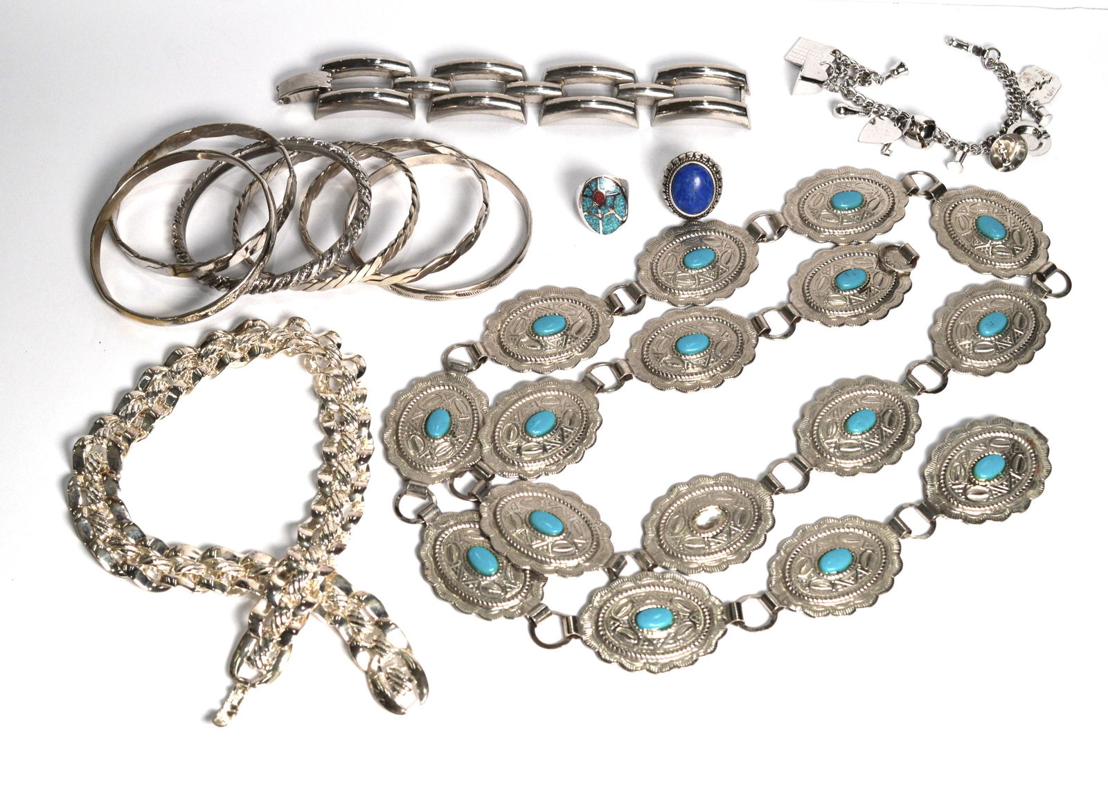 Lot of Silver toned Jewelry (1 of 6)