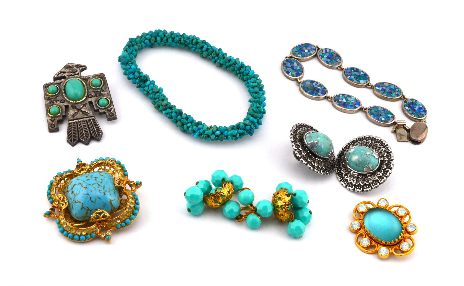 Collection of Turquoise Jewelry 7pcs (1 of 5)