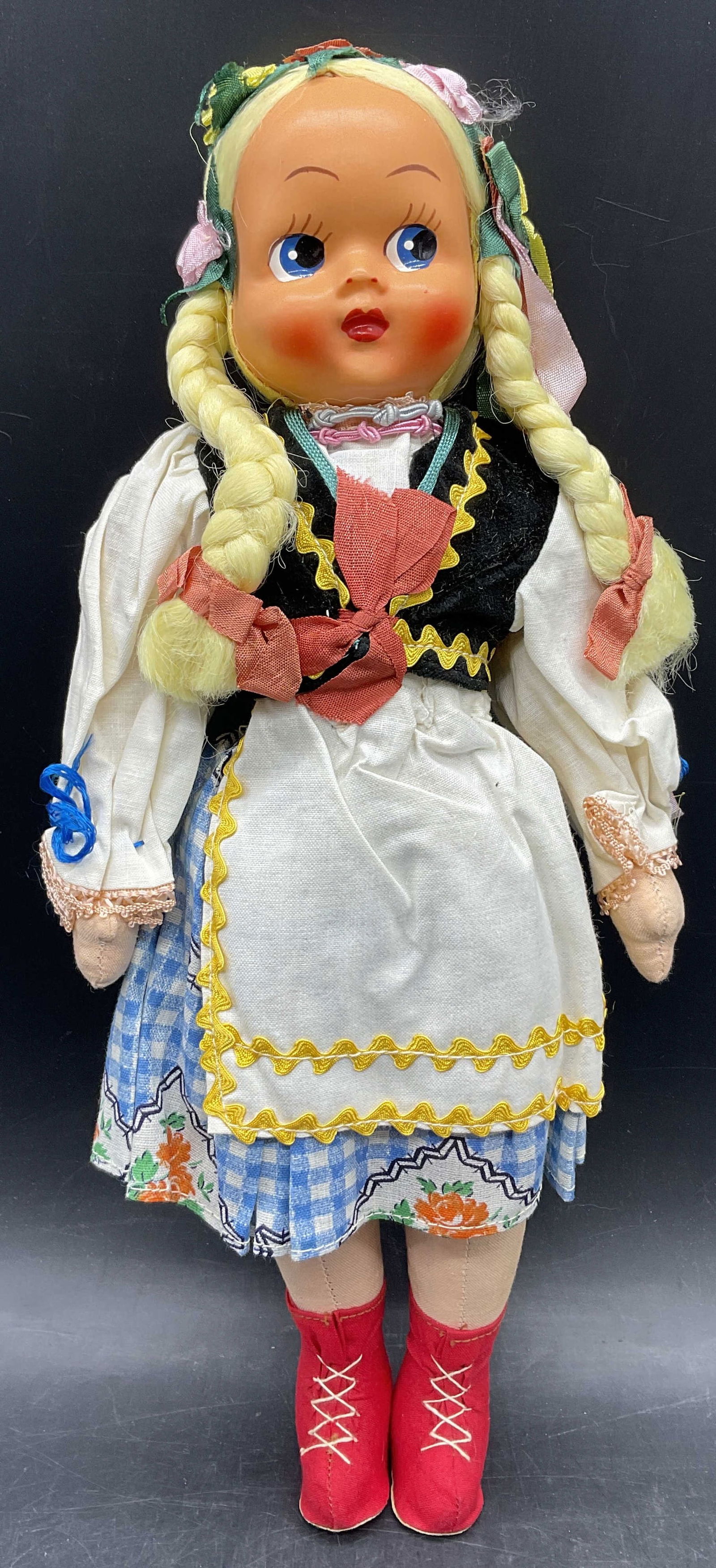 Vintage Handmade Polish Doll W/ Celluloid Face (1 of 9)
