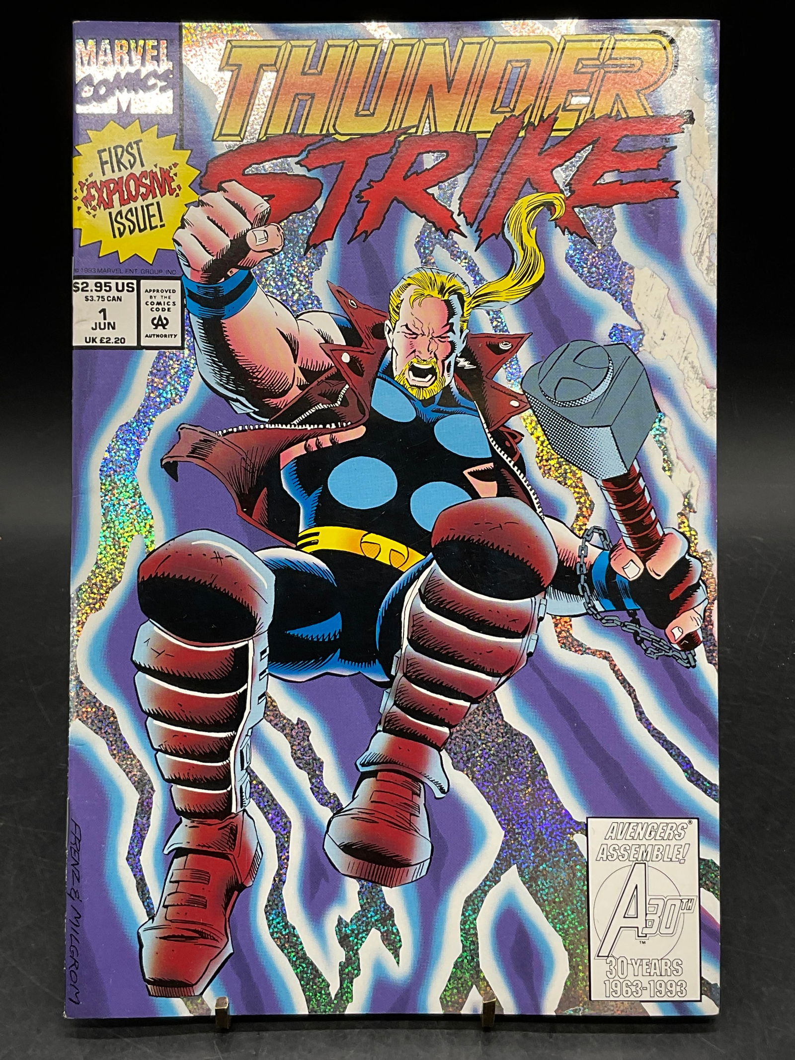 1993 Marvel Comics Thunderstrike #1 Foil Cover (1 of 6)