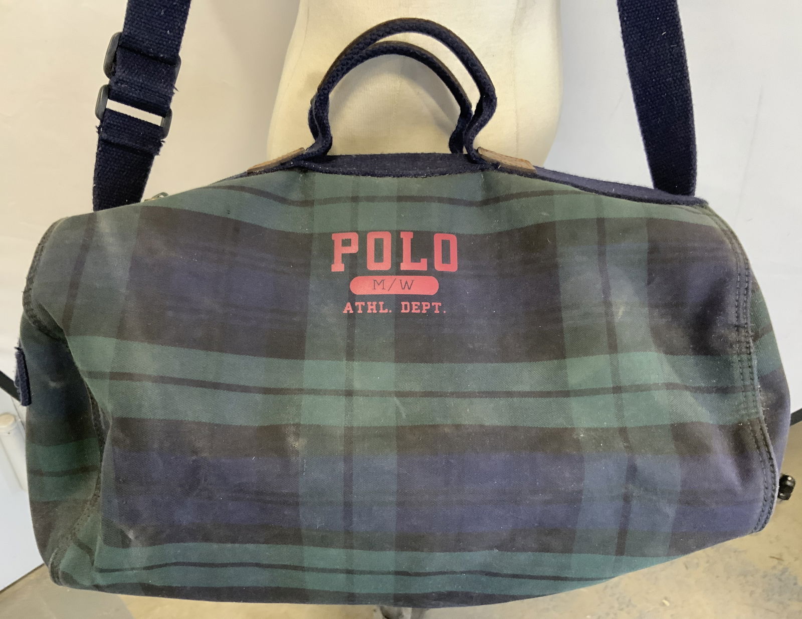 POLO ATHL Dept Vtg Plaid Duffel Bag (1 of 7)