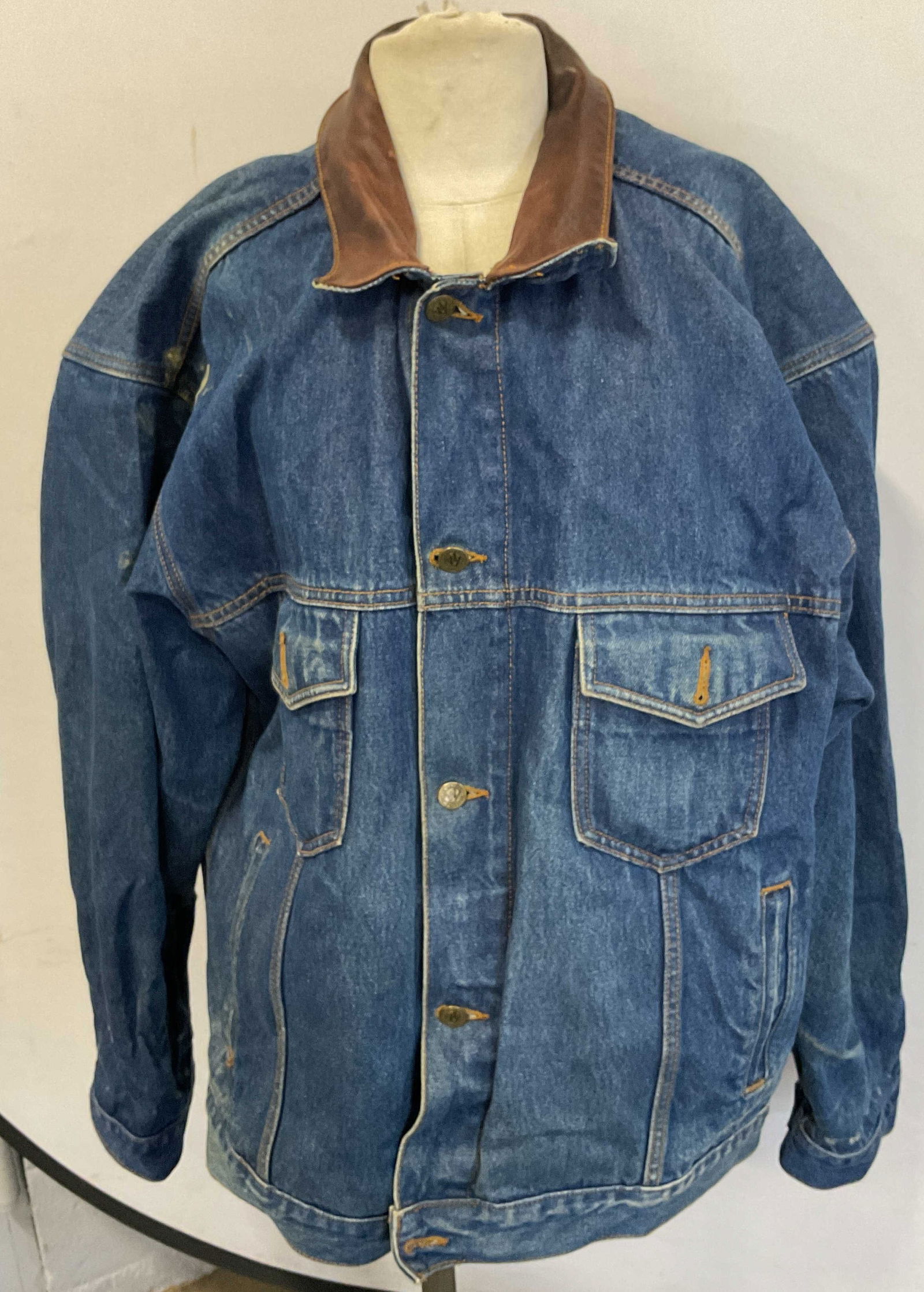 Marlboro Country Denim Leather Jacket (1 of 6)