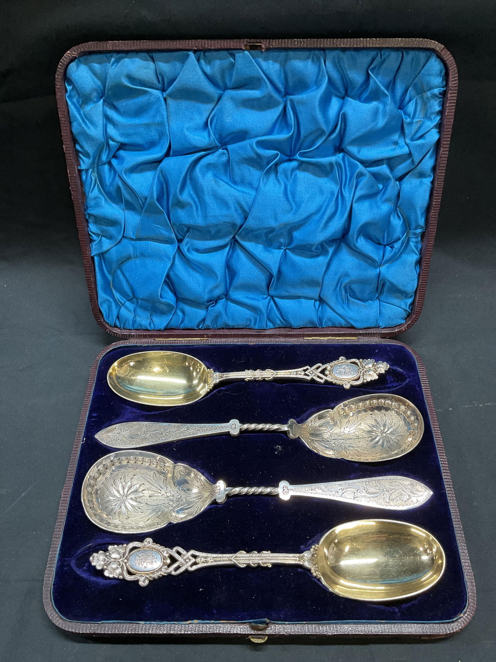 Lot 4 Vtg E & Co Silver Plated Spoons + (1 of 10)