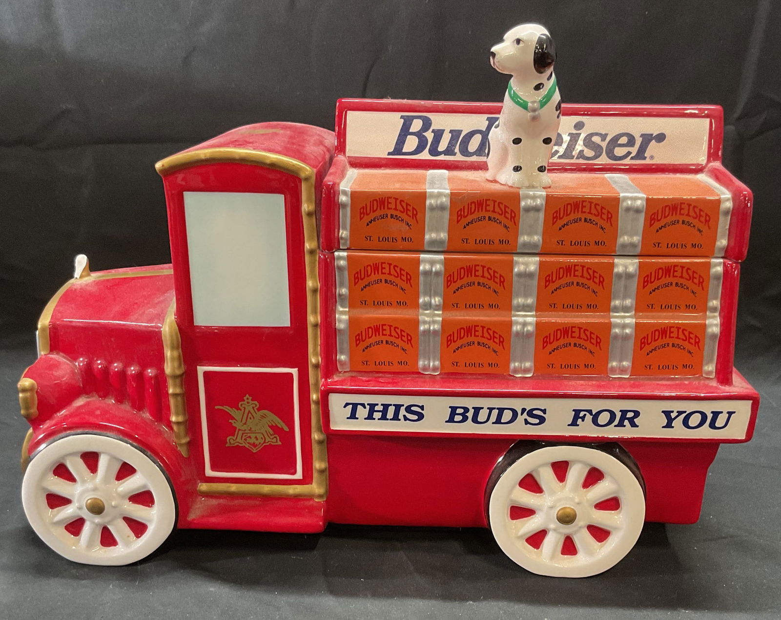 1999 Budweiser Anheuser Busch Ceramic Cookie Jar (1 of 6)