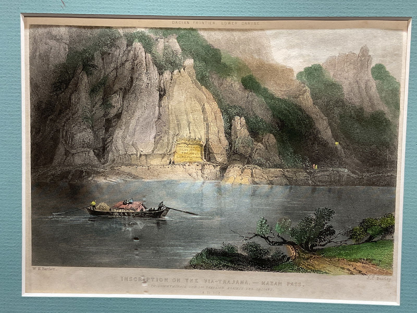 Antique La Table De Trajan Engraving, JC Bentley (1 of 8)