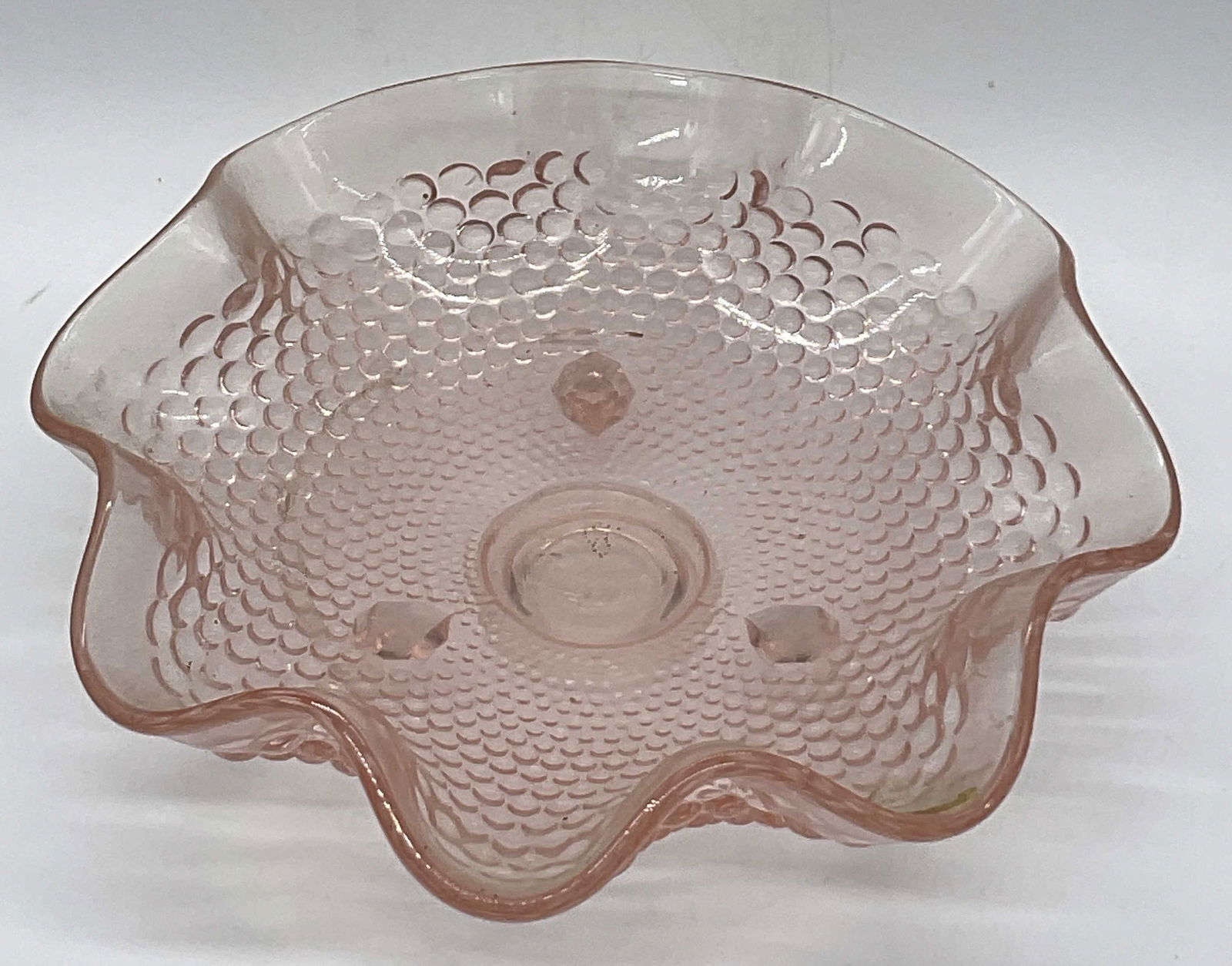 Vintage Pink Depression Glass Footed Candy Dish (1 of 10)