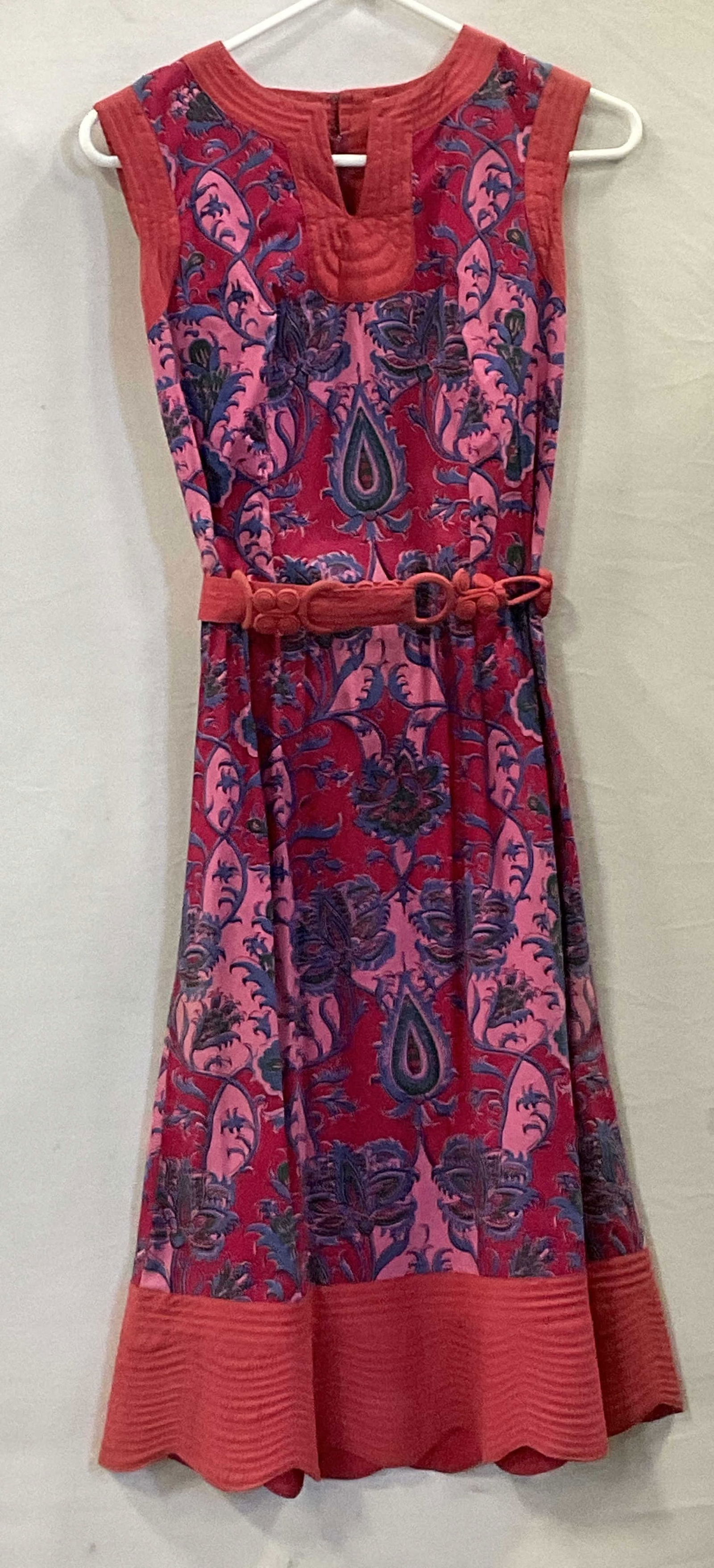 SIAM BOUTIQUE 100% Cotton Pink Floral Dress (1 of 8)