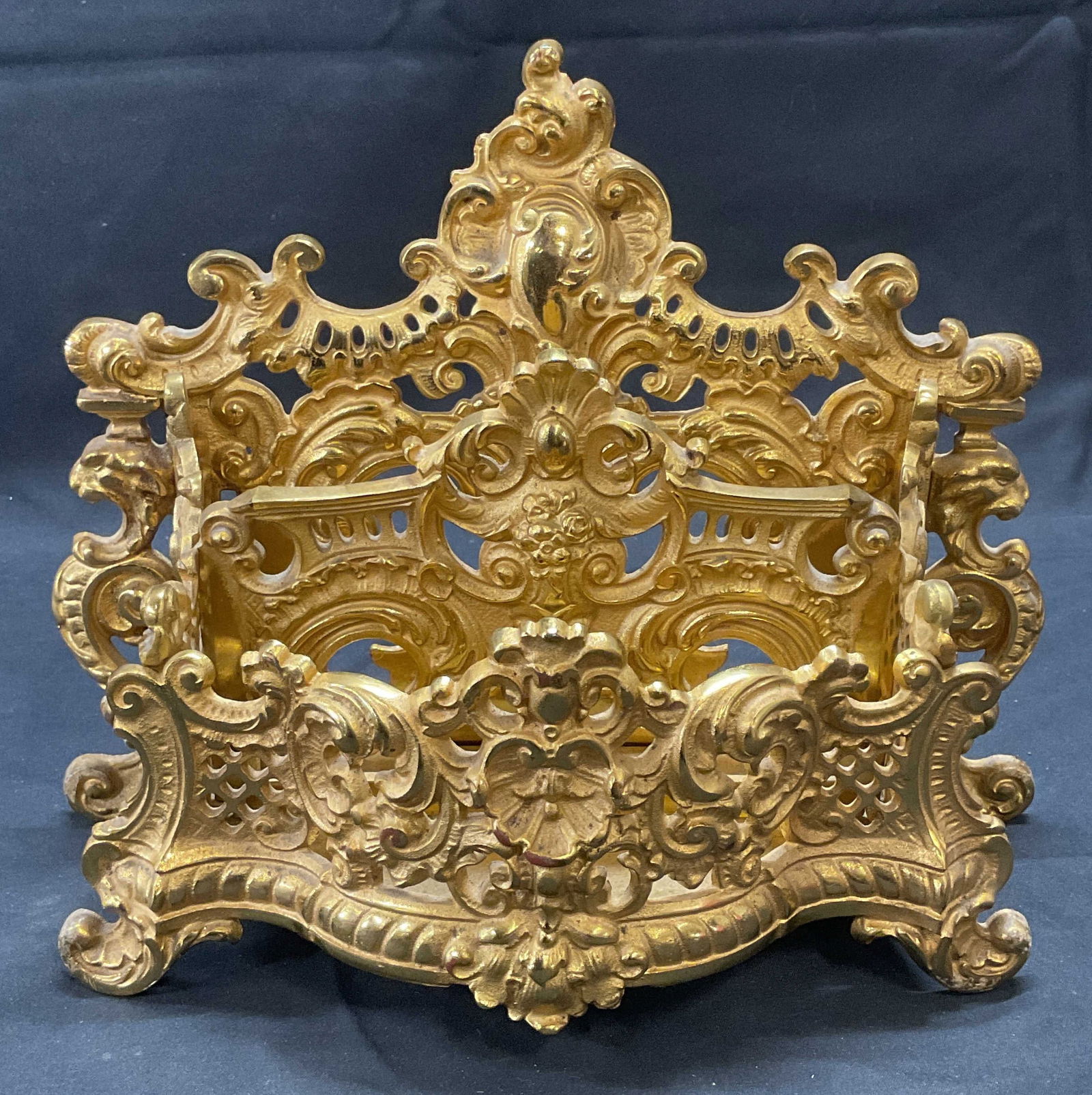 Antique Bradley & Hubbard Brass Letter Holder (1 of 8)