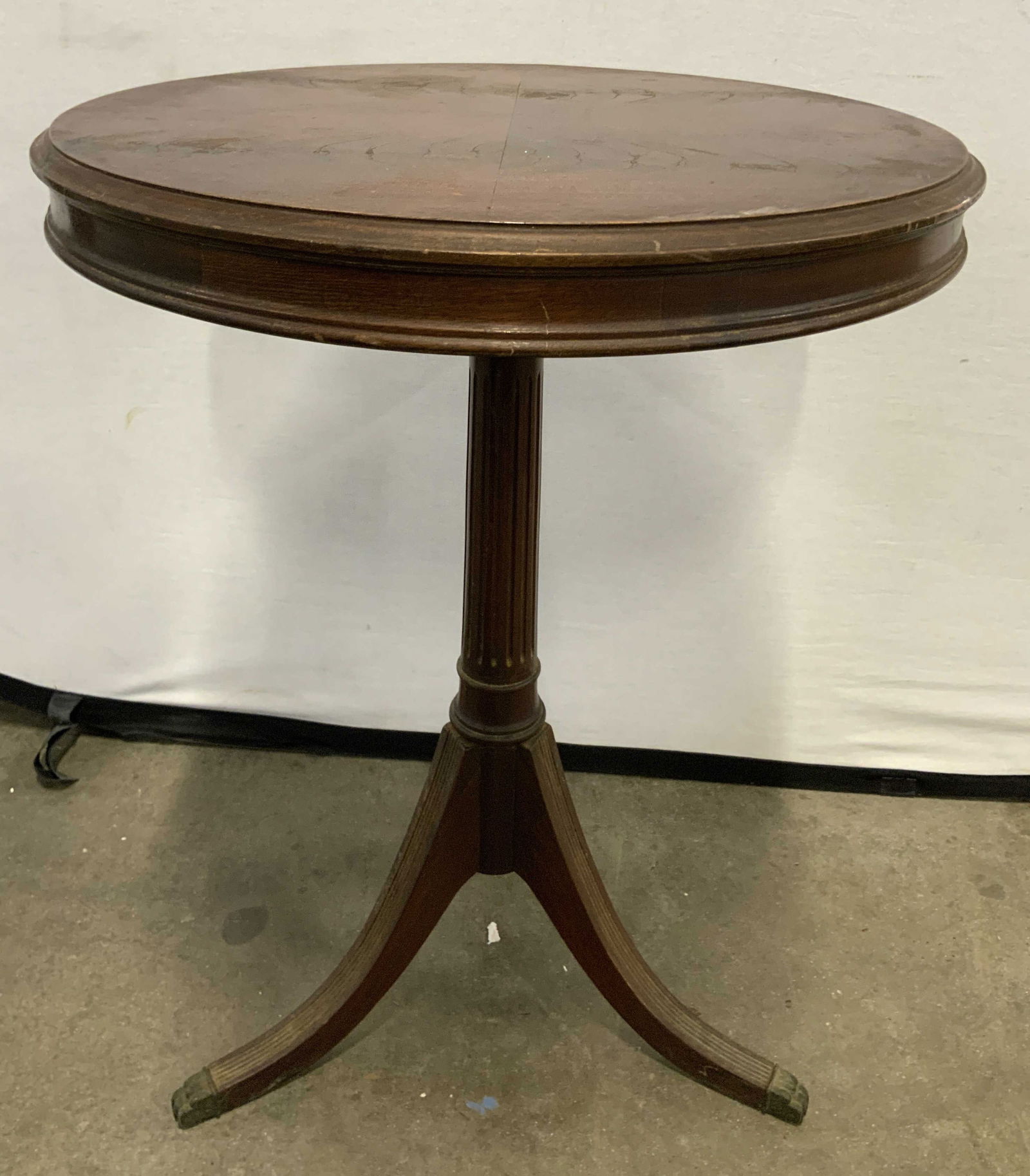 Vntg Duncan Phyfe Style Wooden Side Table (1 of 6)