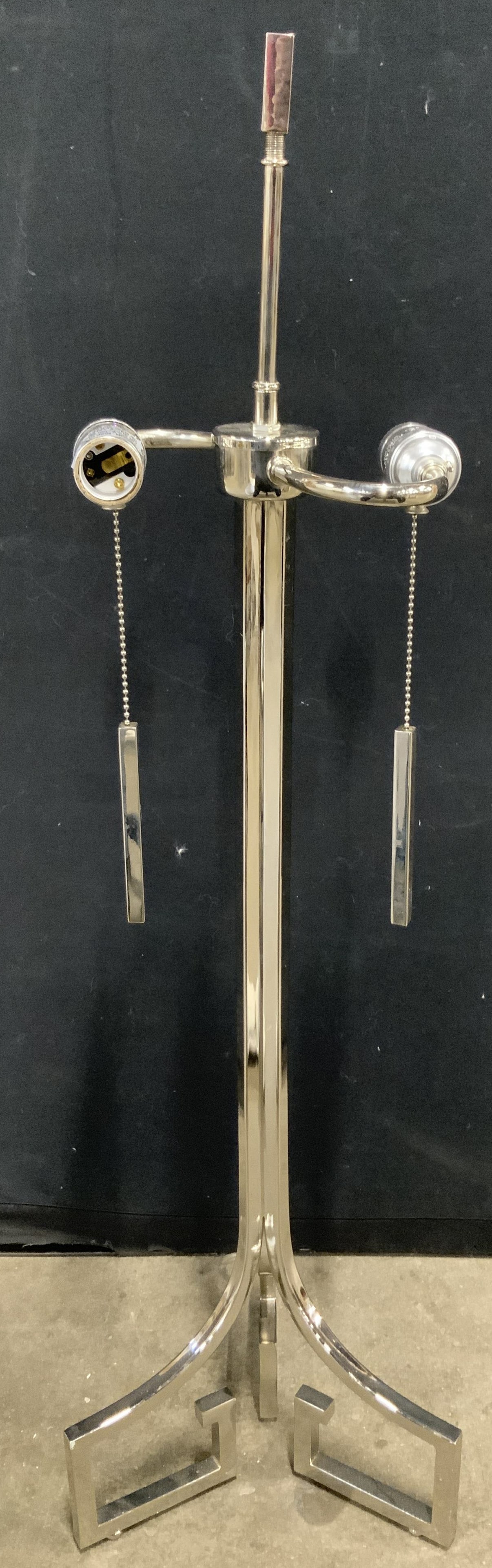 Two Arm Chrome Table Lamp (1 of 6)