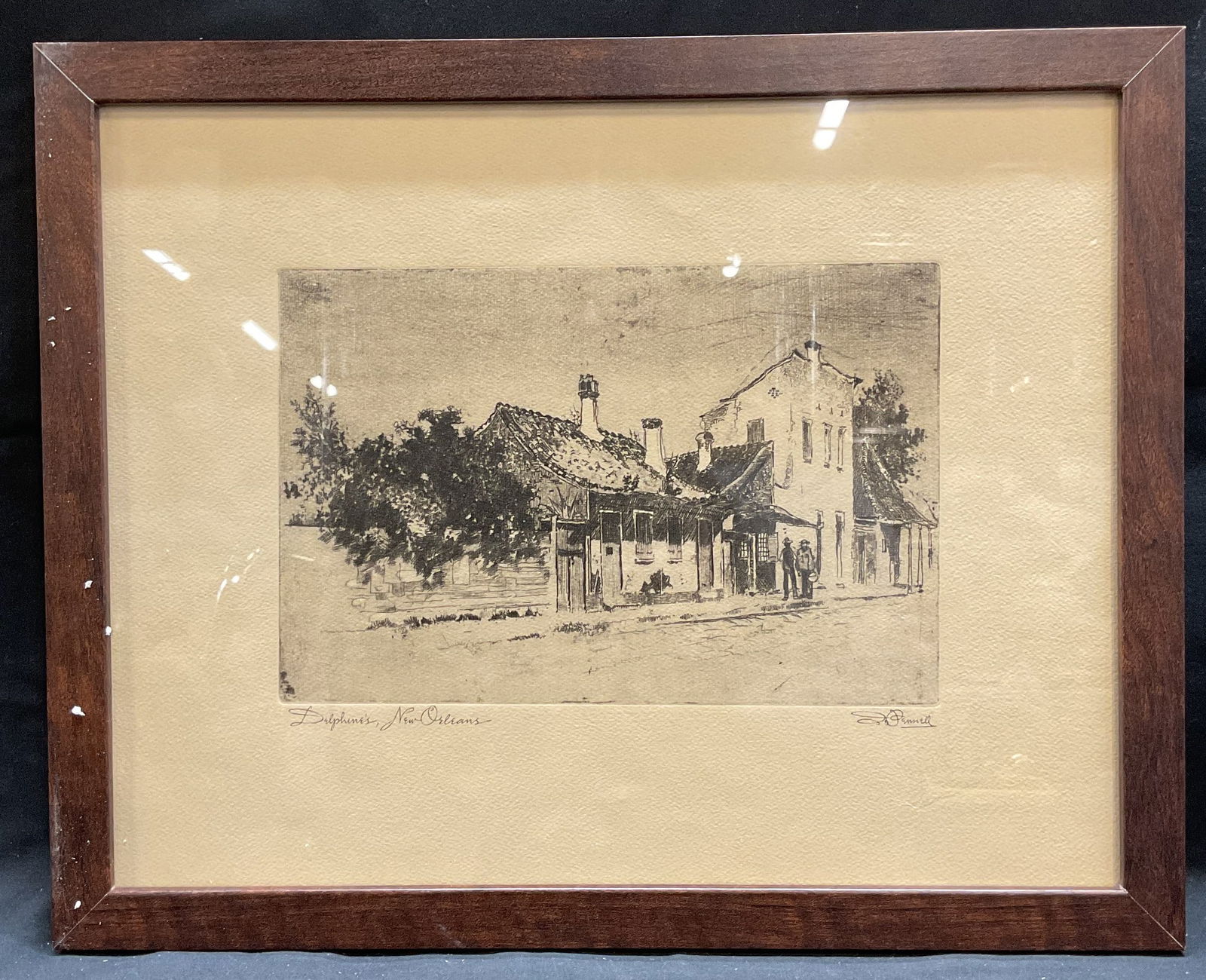 Joseph Pennell Delphines New Orleans Print (1 of 6)