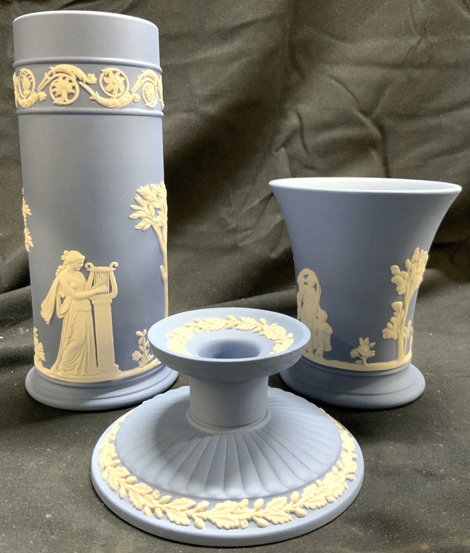 WEDGWOOD Lot 3 Vintage Assorted Blue Jasperware (1 of 6)