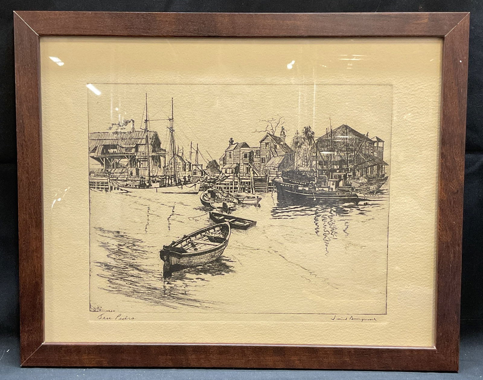 Framed Lionel Barrymore San Pedro Print (1 of 6)